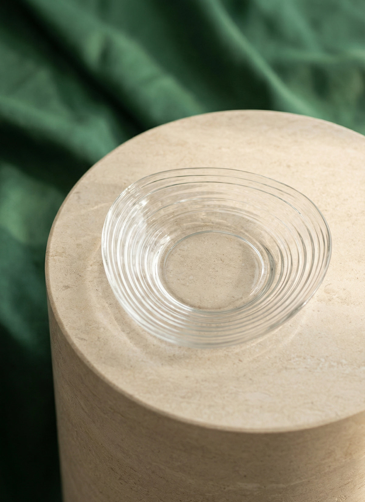 Derin Cam Çay Tabağı