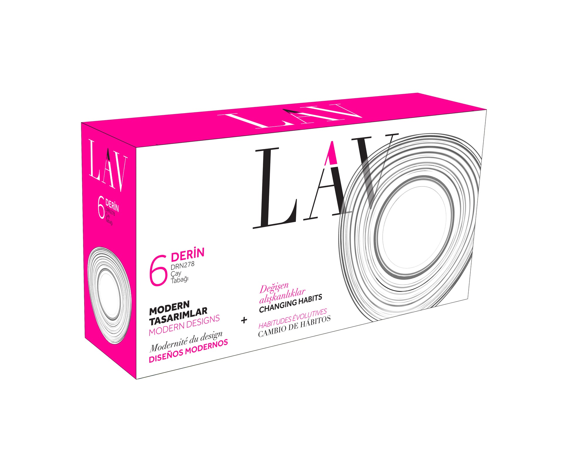 Derin Cam Çay Tabağı