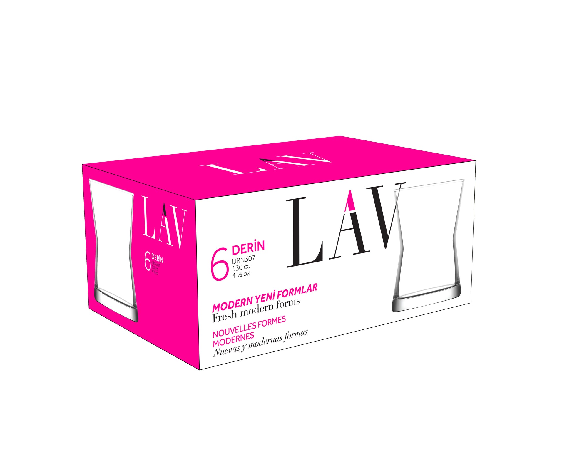 Derin Cam Kahve Yanı Su Bardağı