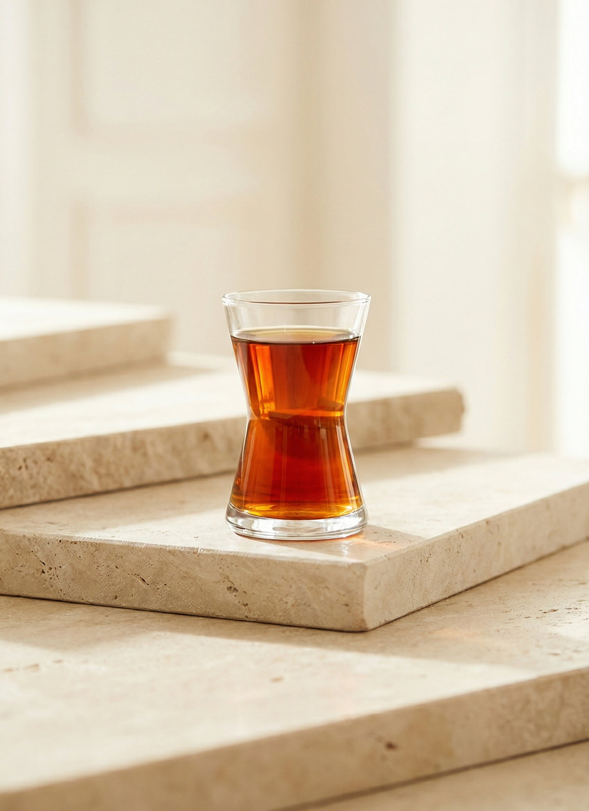 Derin Cam Çay Bardağı