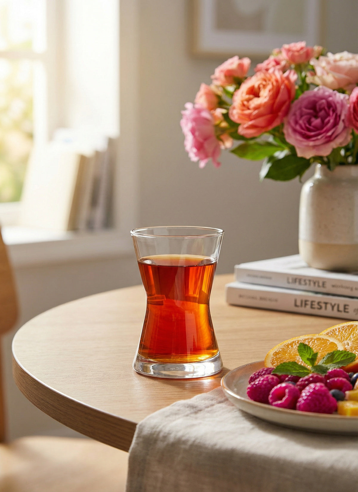 Derin Cam Çay Bardağı