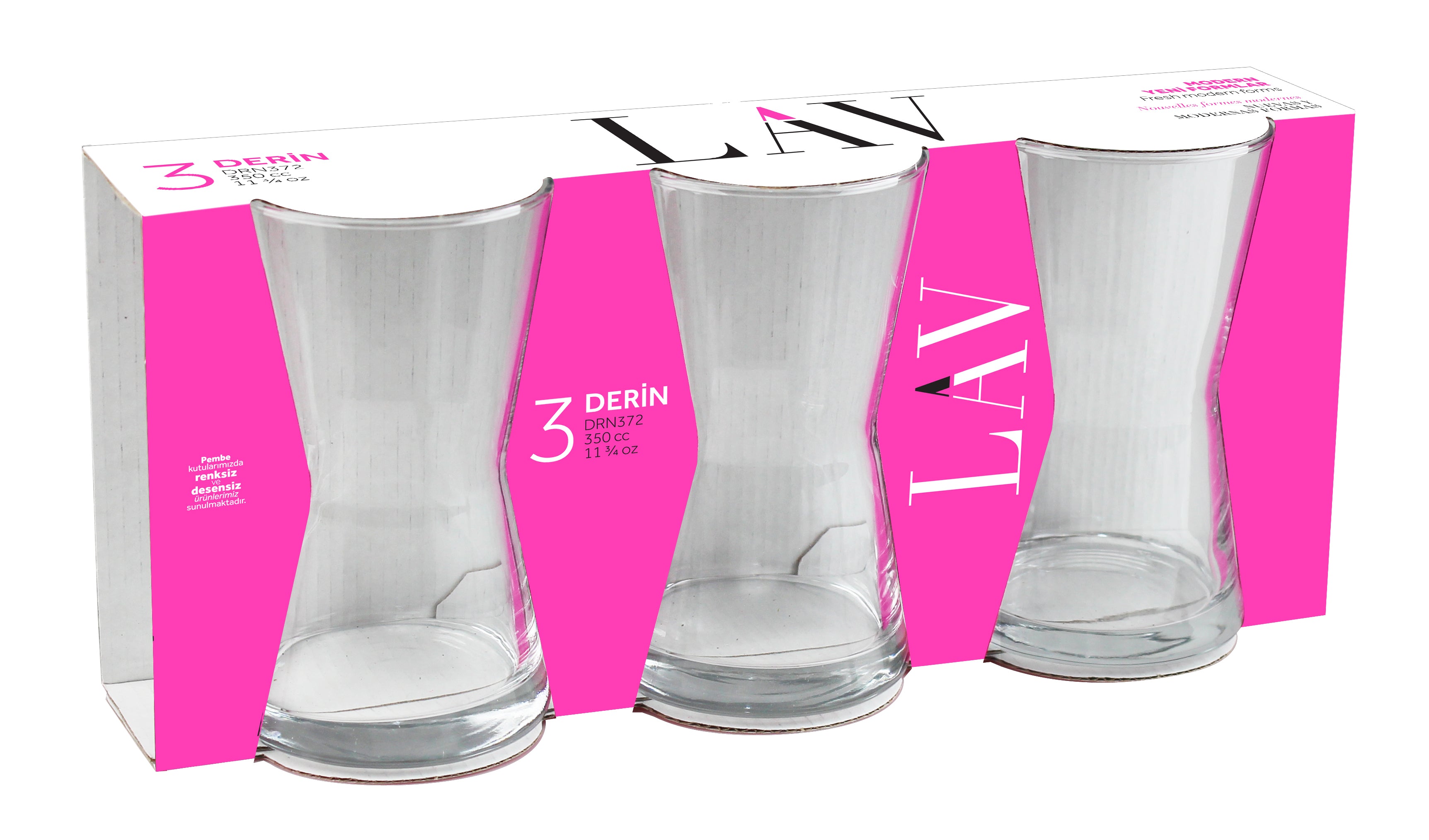 Derin Cam Meşrubat Bardağı