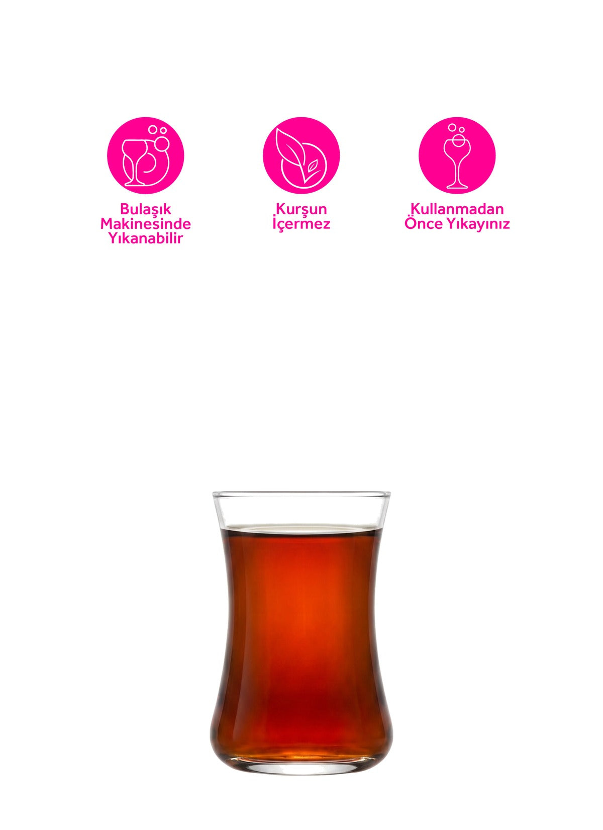 Duru Cam Çay Bardağı