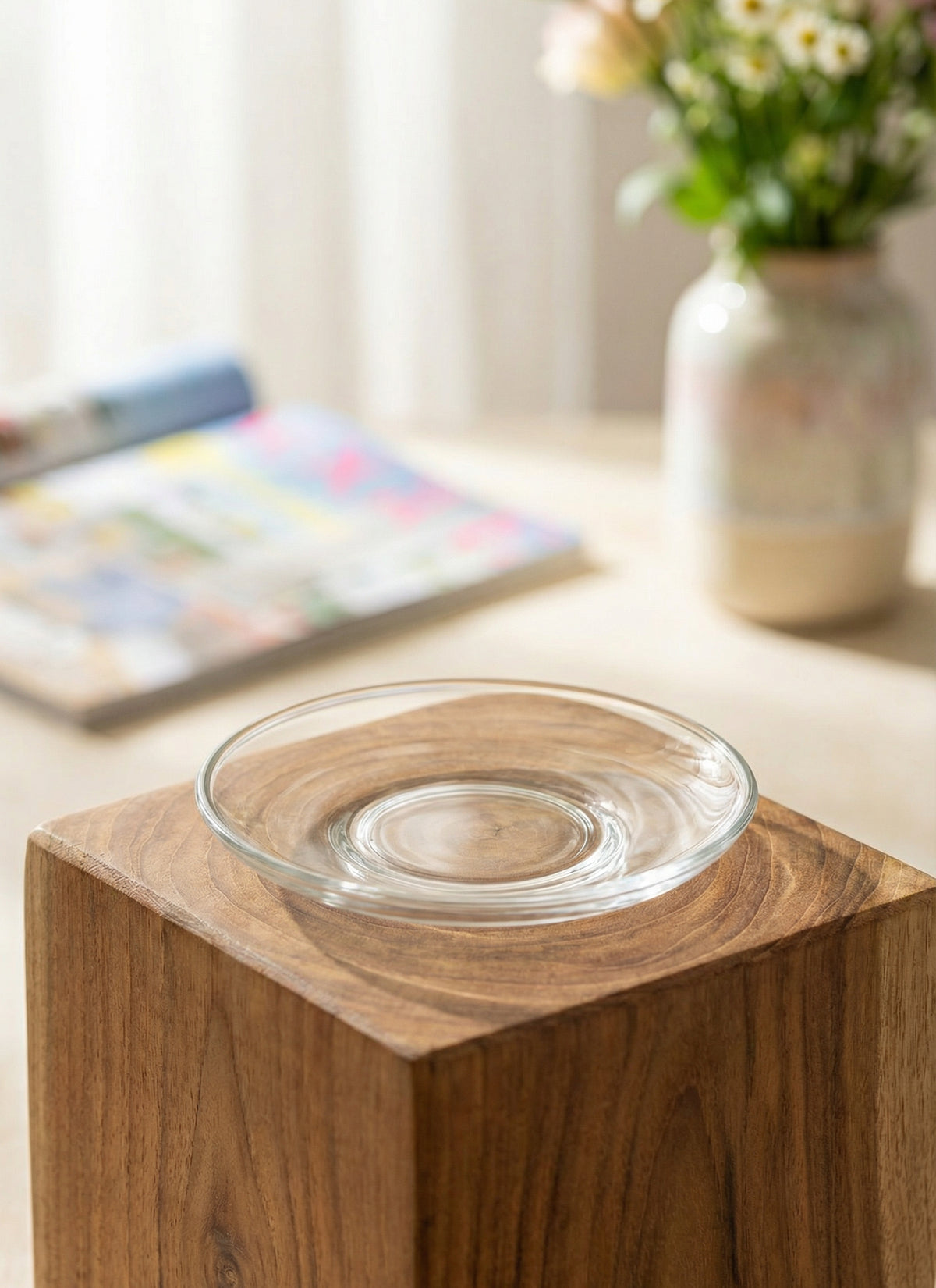 Eda Cam Çay Tabağı