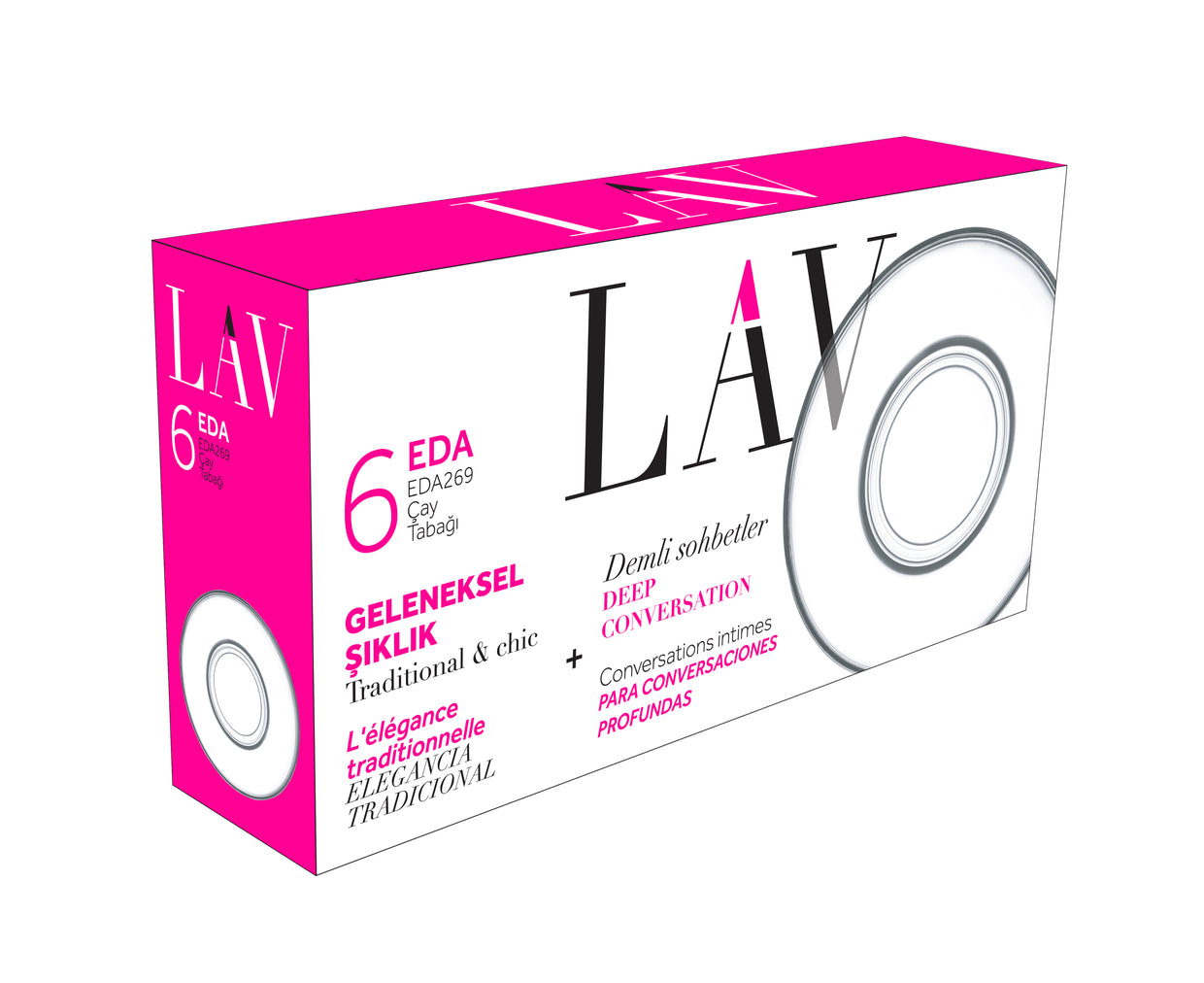 Eda Cam Çay Tabağı