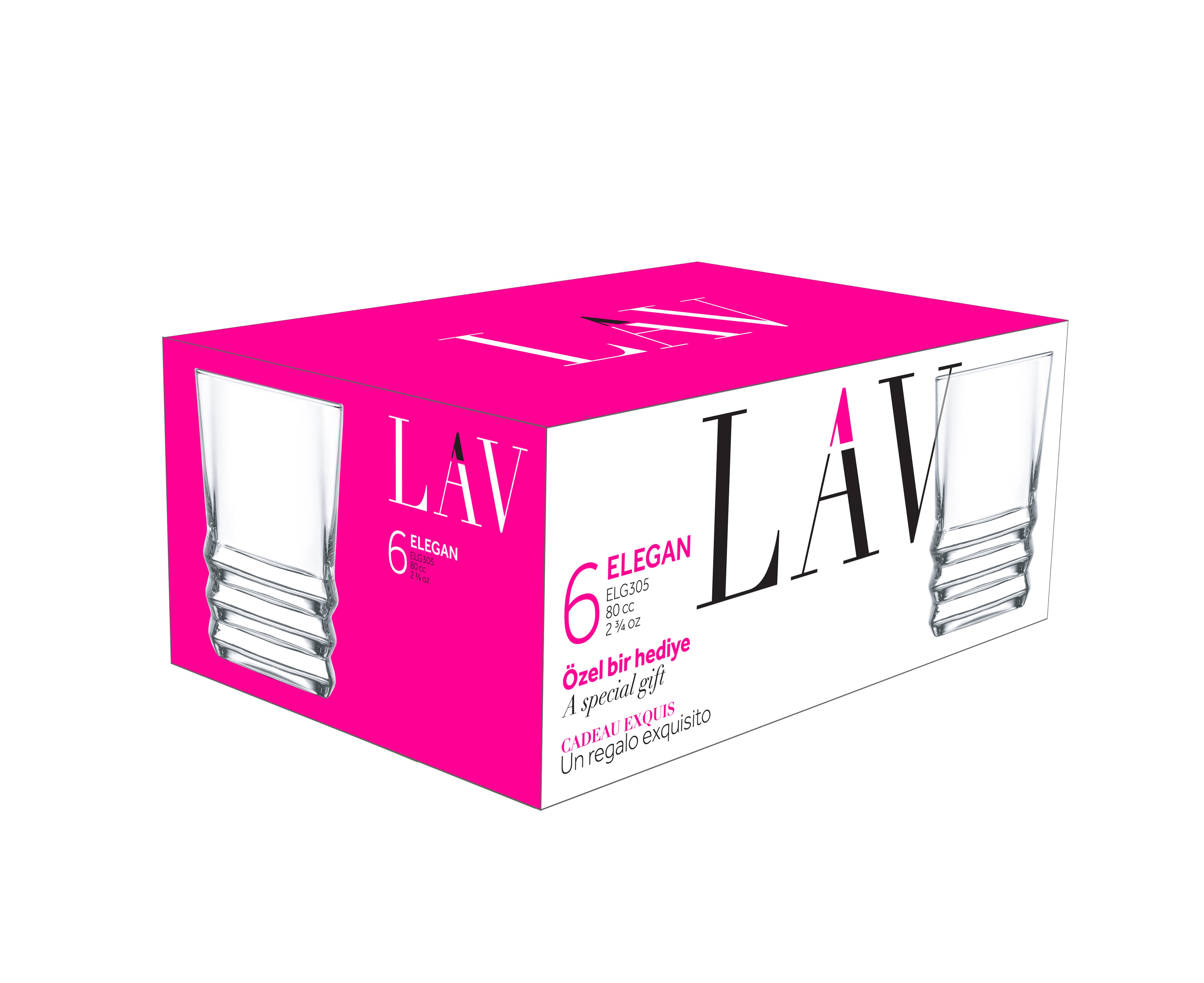 Elegan Cam Likör Bardağı