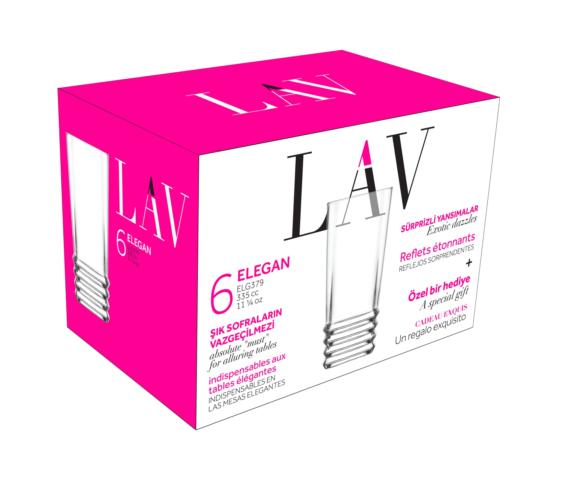 Elegan Cam Meşrubat Bardağı