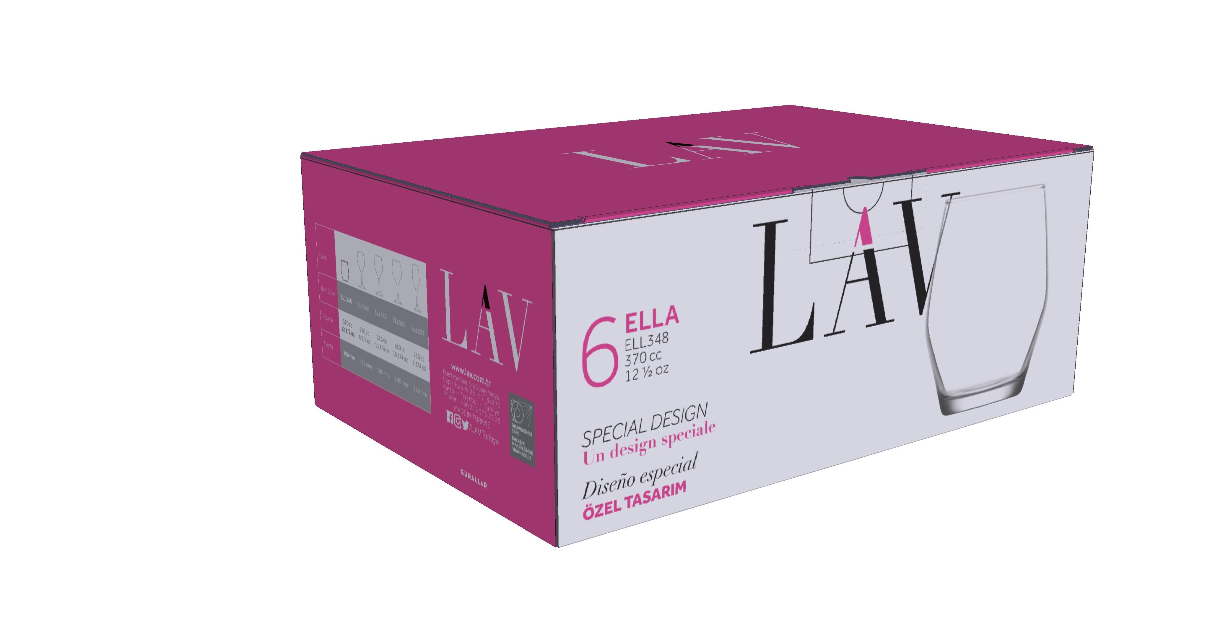 Ella Cam Viski Bardağı