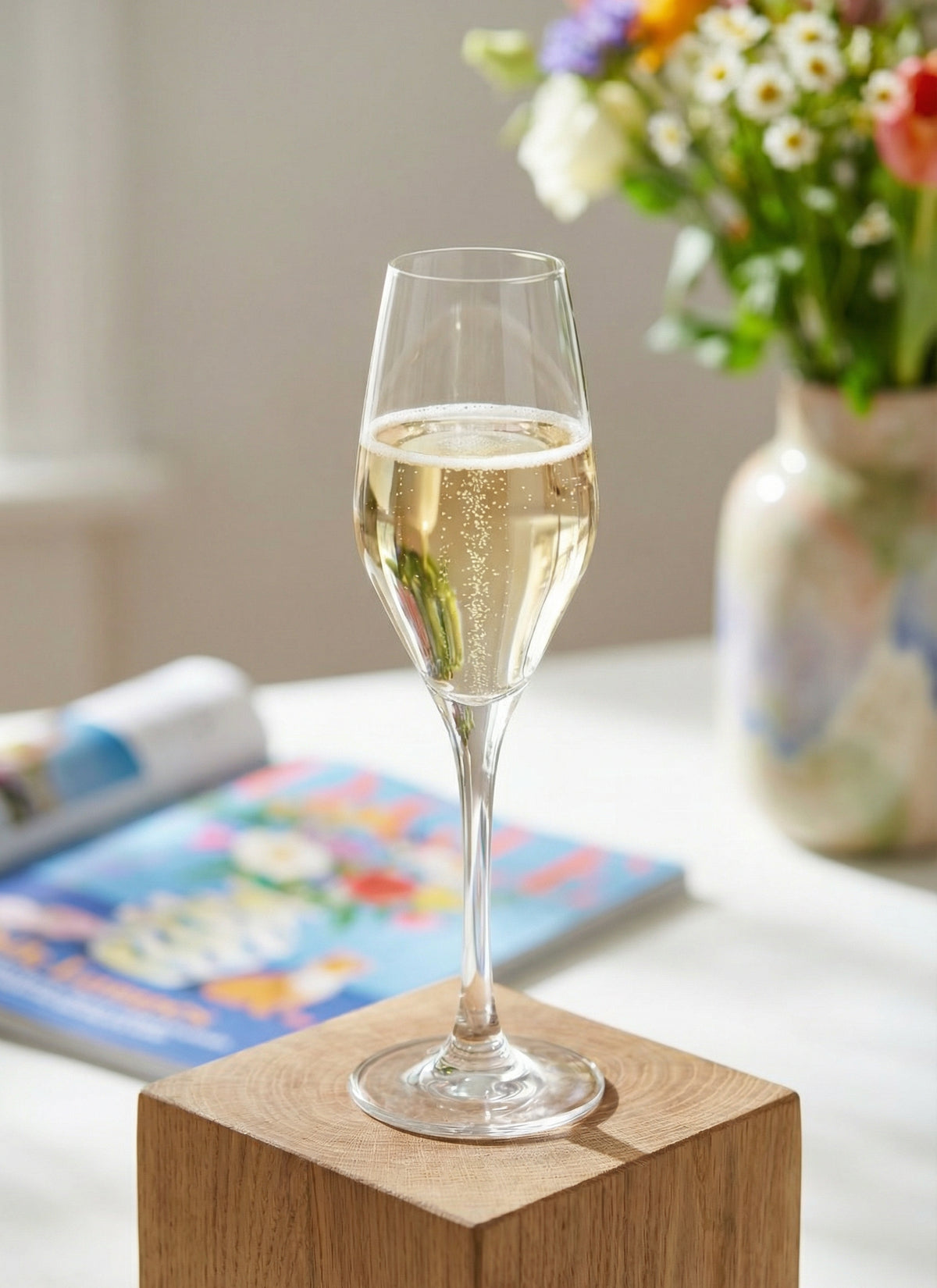 Ella Cam Şampanya Kadehi