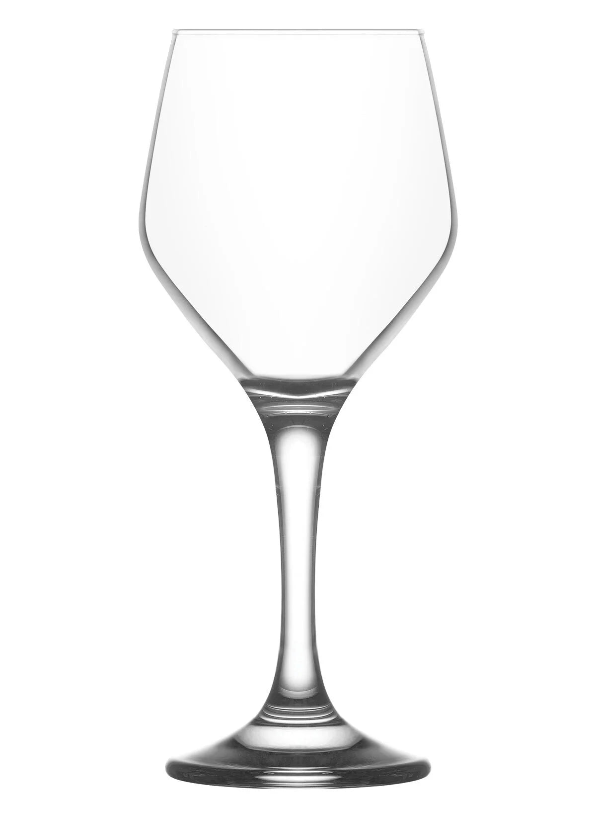 Ella Cam Beyaz Şarap Kadehi