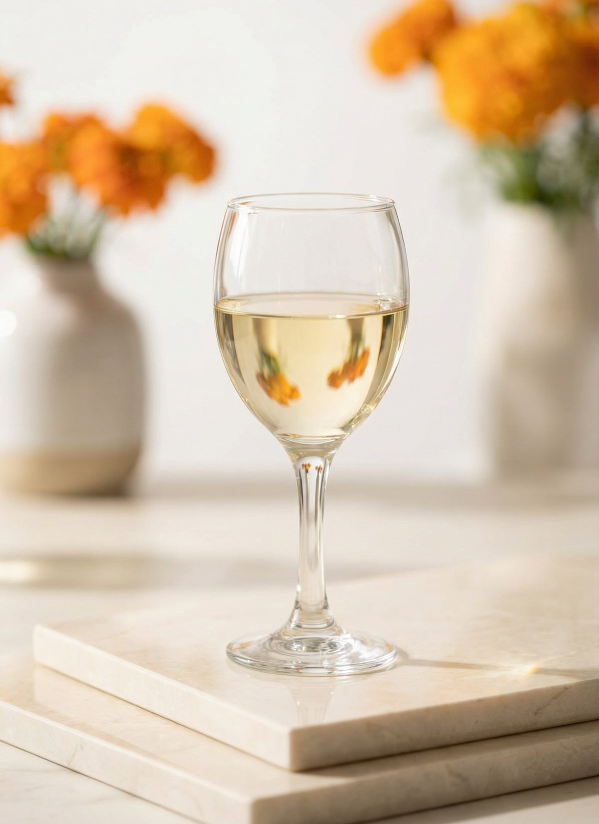 Empire Cam Beyaz Şarap Kadehi