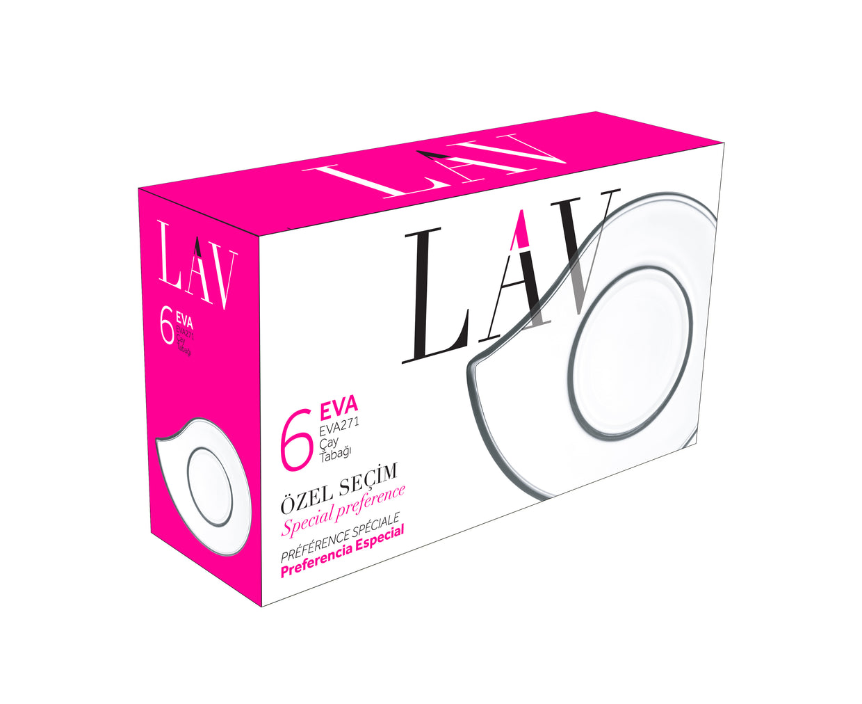 Eva Cam Çay Tabağı