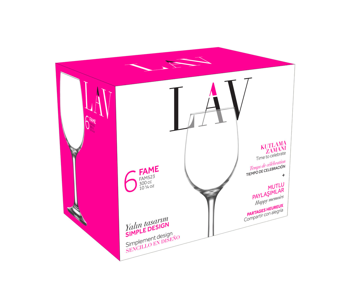 Fame Cam Kırmızı Şarap Kadehi