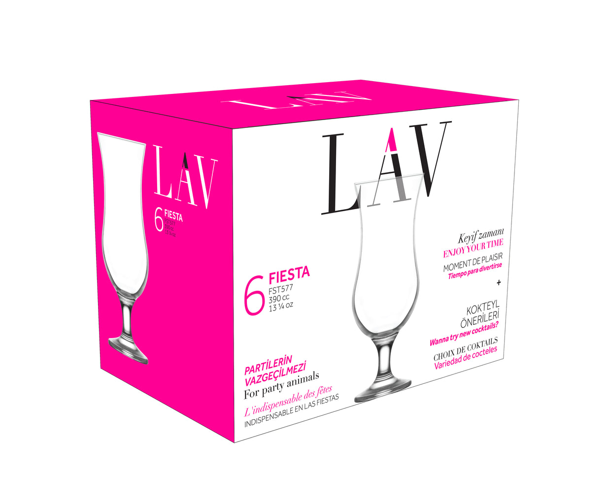 Fiesta Cam Kokteyl Bardağı