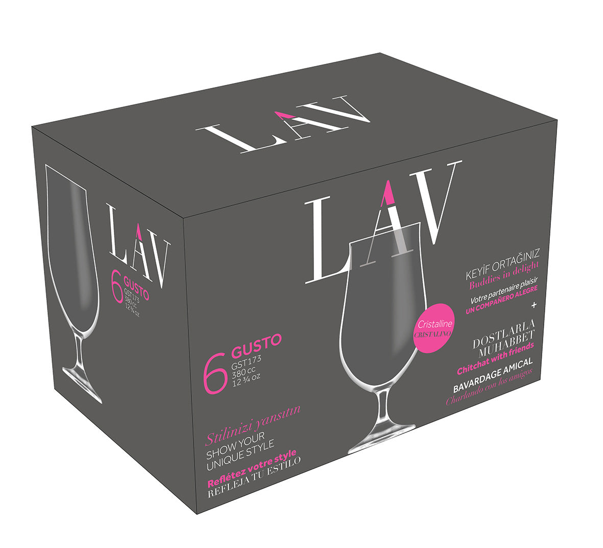 Gusto Cam Bira Bardağı