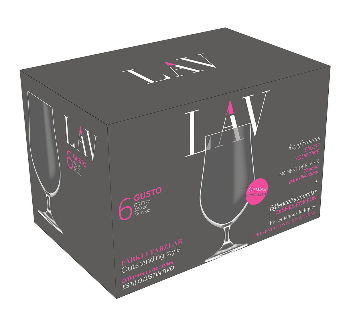 Gusto Cam Bira Bardağı