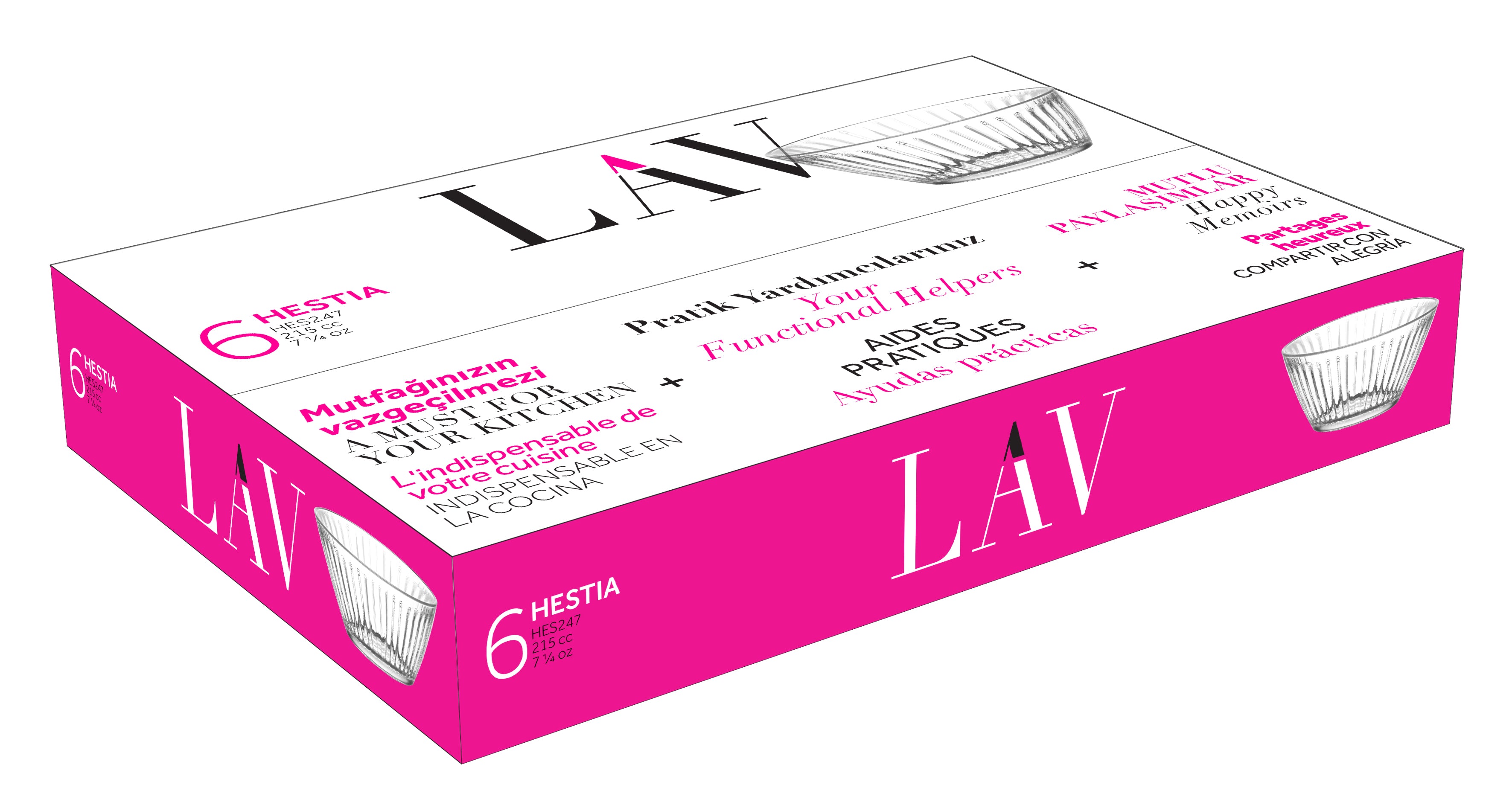 Hestia Cam Kahvaltı Kasesi