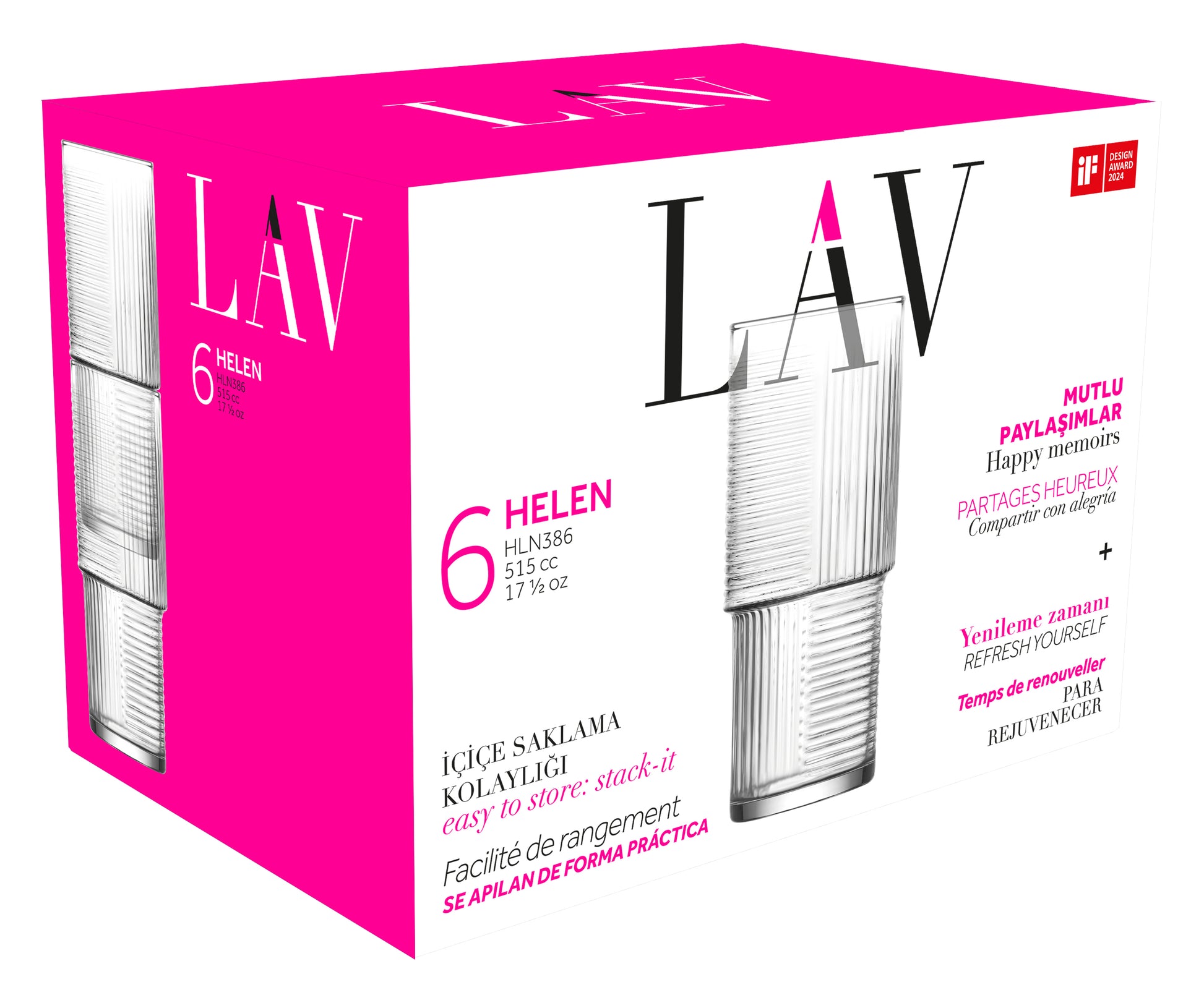 Helen Cam Meşrubat Bardağı