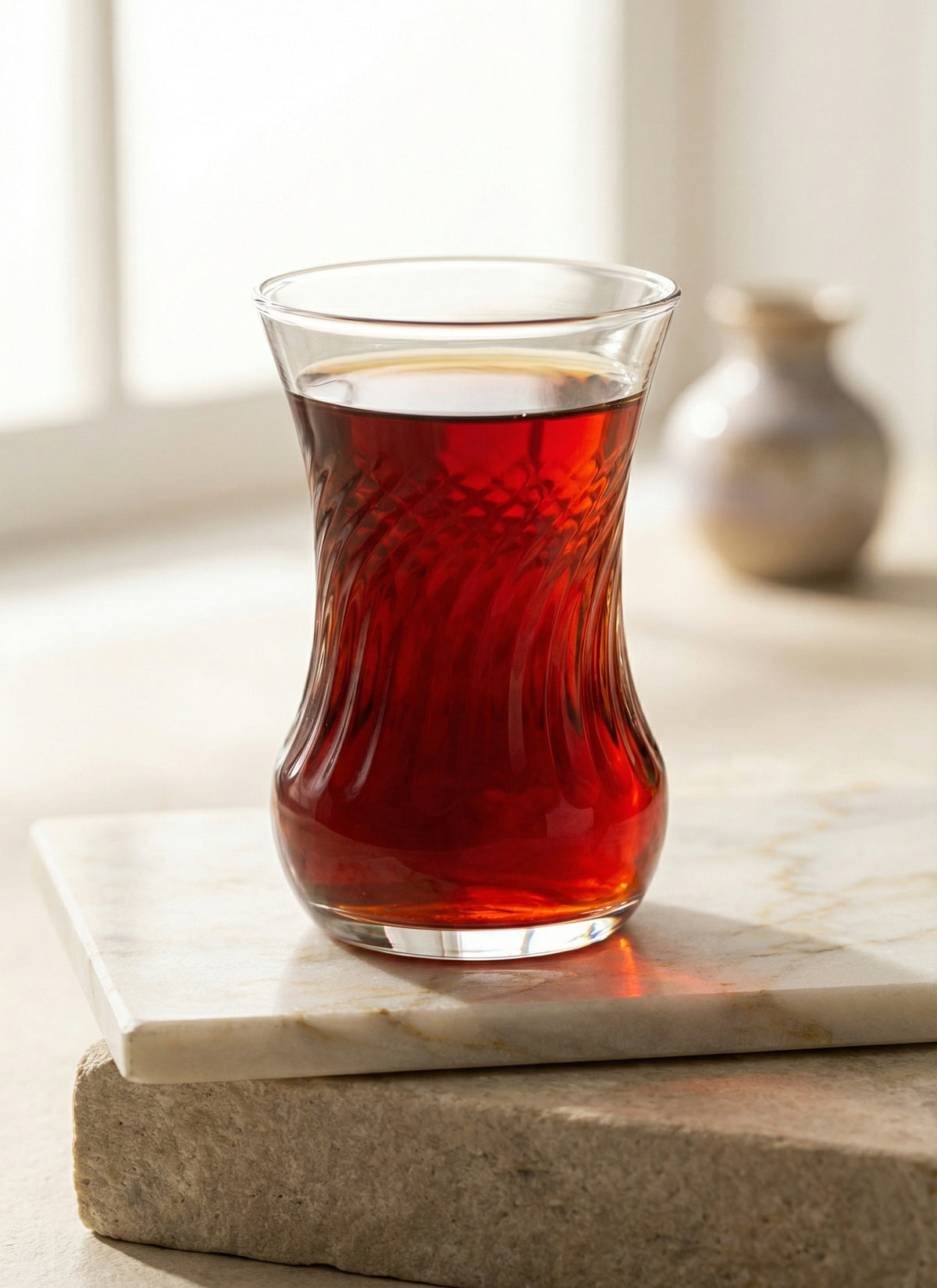 İnci Cam Çay Bardağı