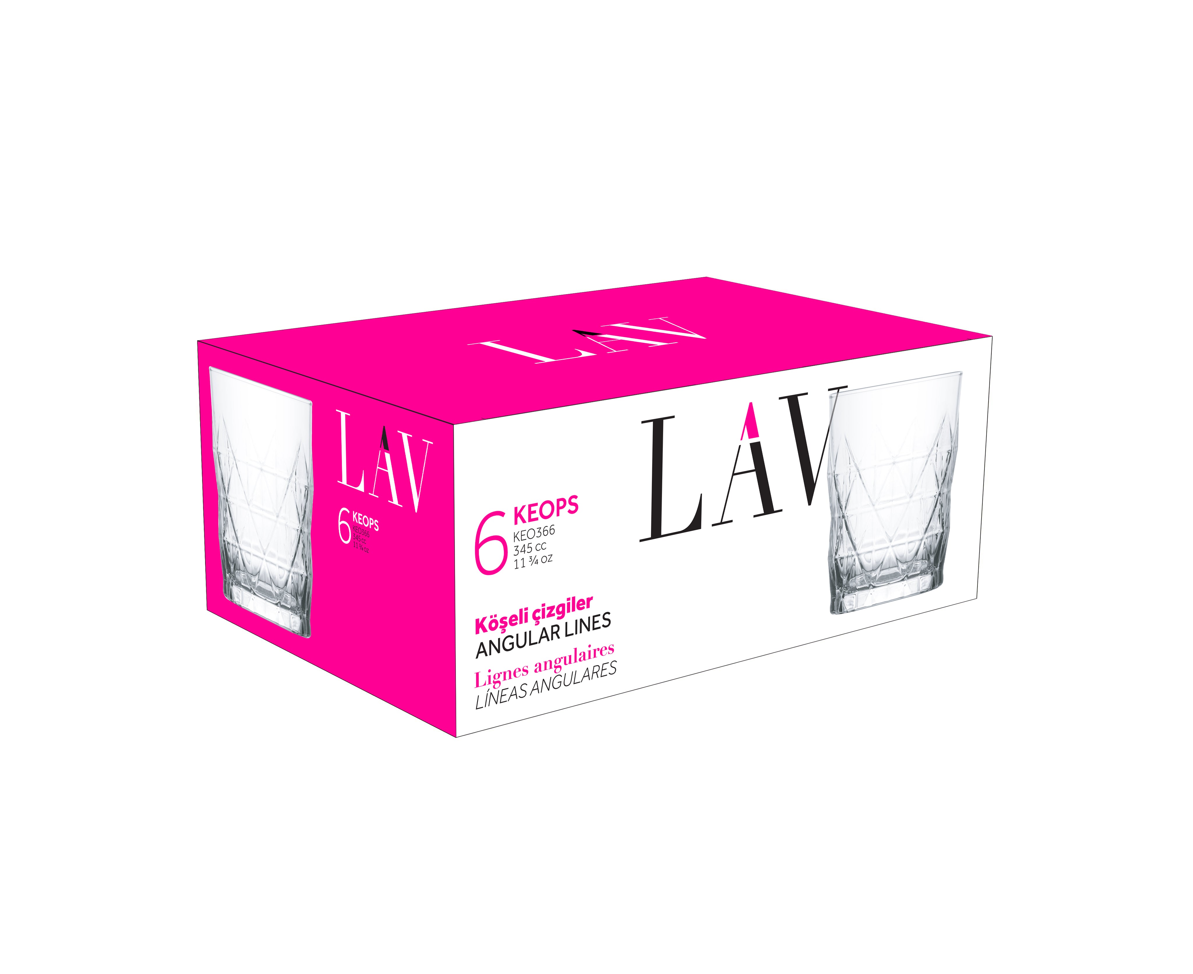 Keops Cam Meşrubat Bardağı