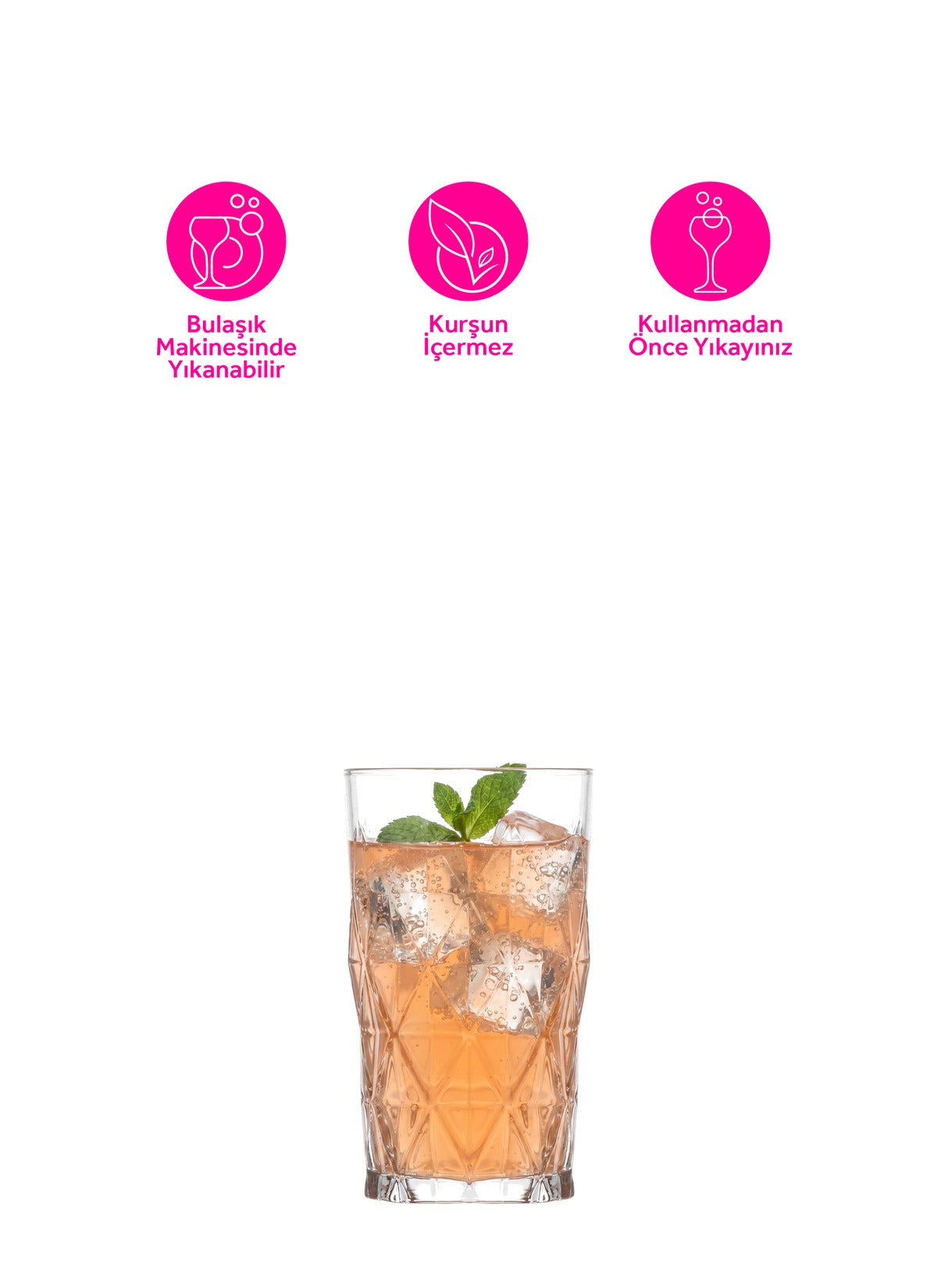 Keops Cam Meşrubat Bardağı