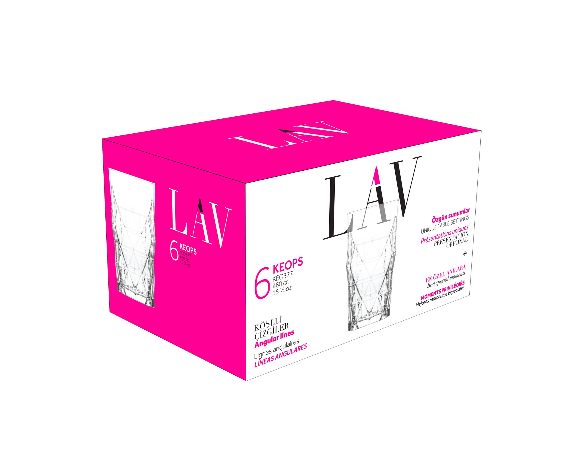 Keops Cam Meşrubat Bardağı