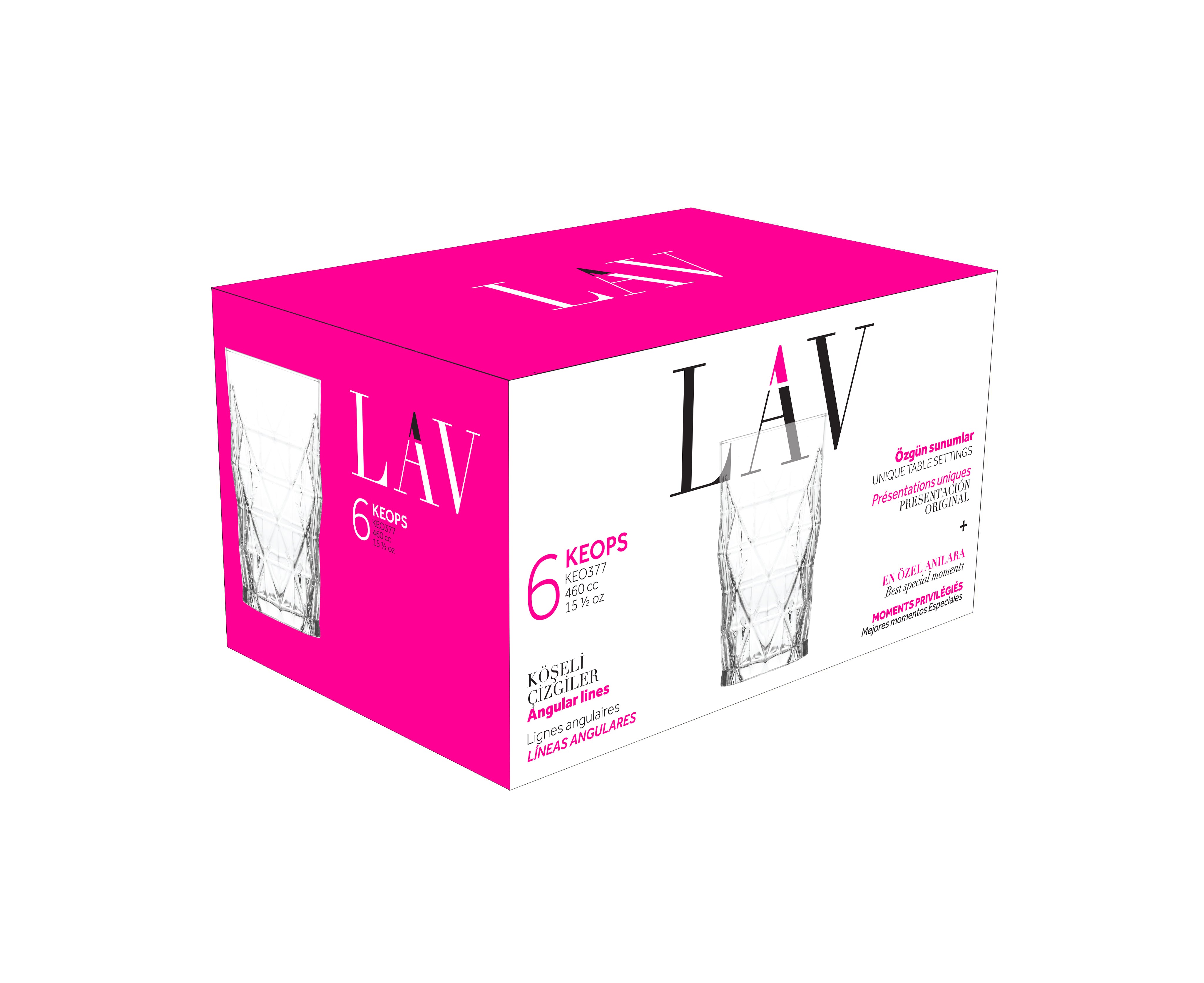 Keops Cam Meşrubat Bardağı