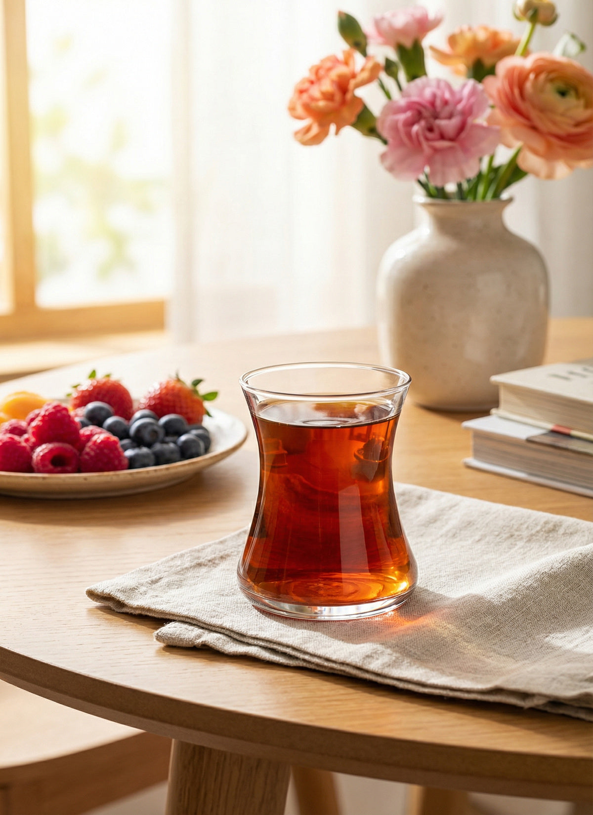 Lal Cam Çay Bardağı