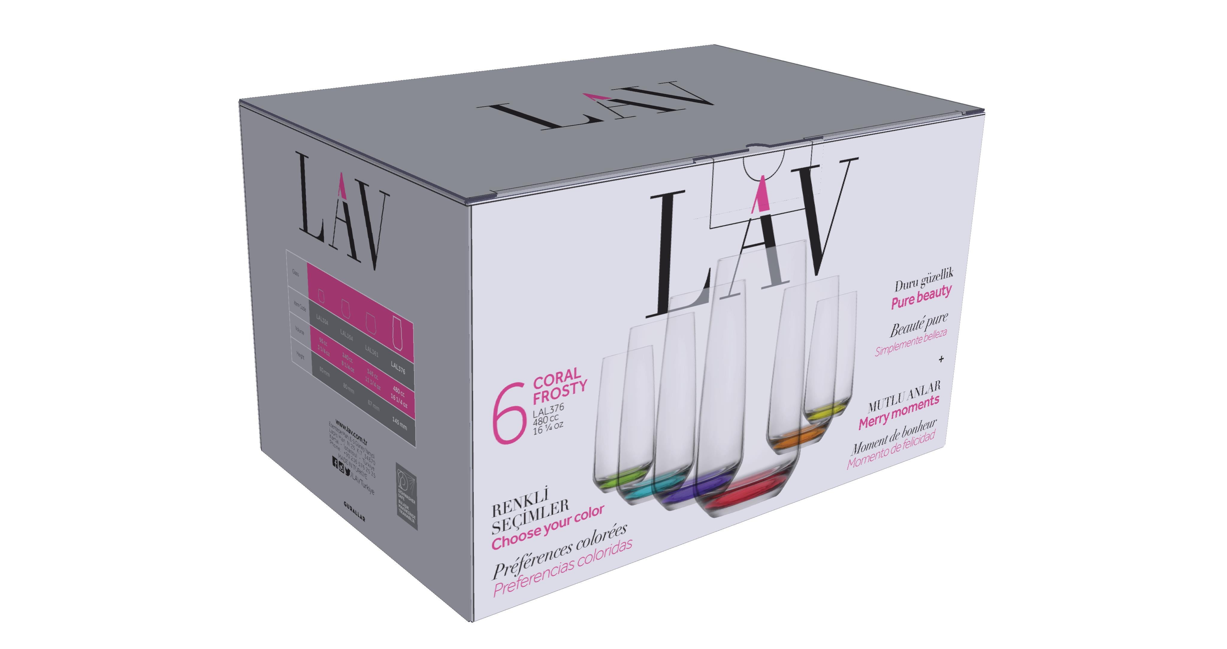 Lal Cam Meşrubat Bardağı