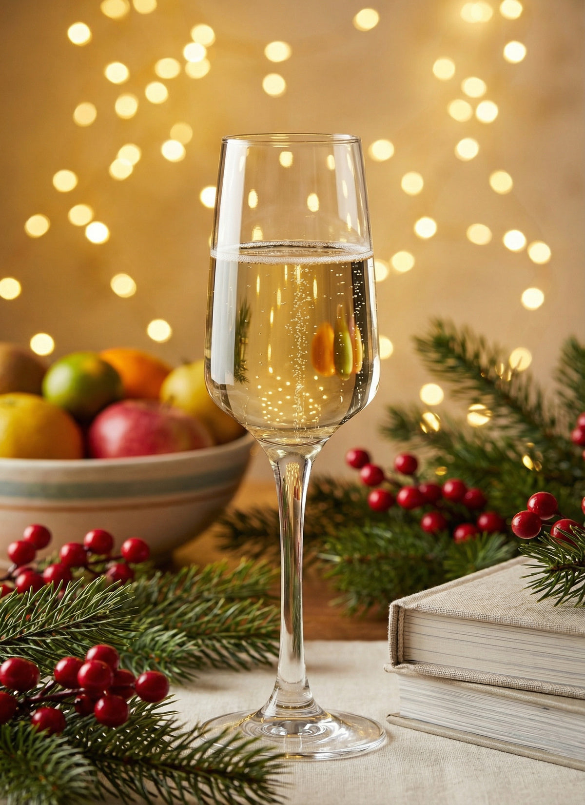 Lal Cam Şampanya Kadehi