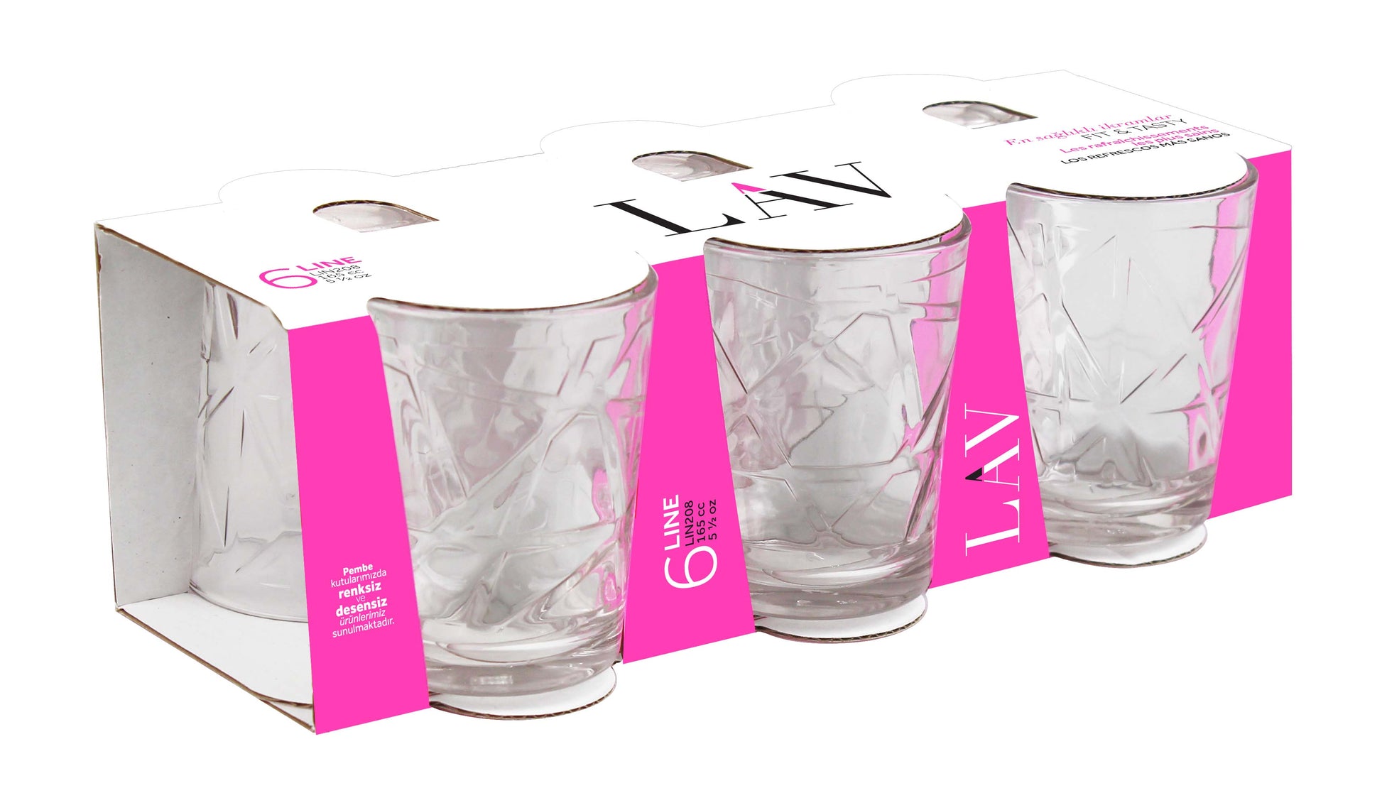 Line Cam Su Bardağı