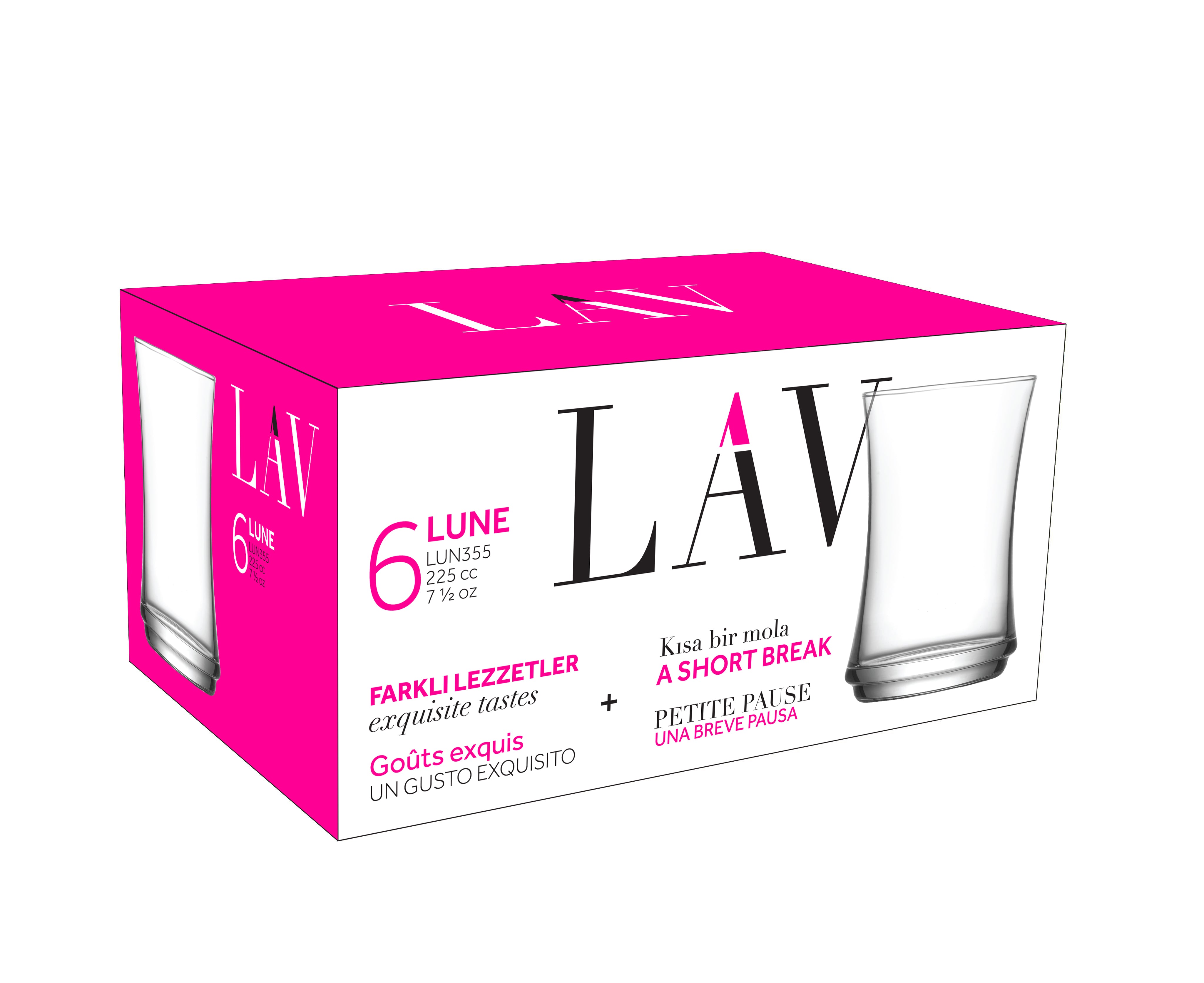 Lune Cam Su Bardağı