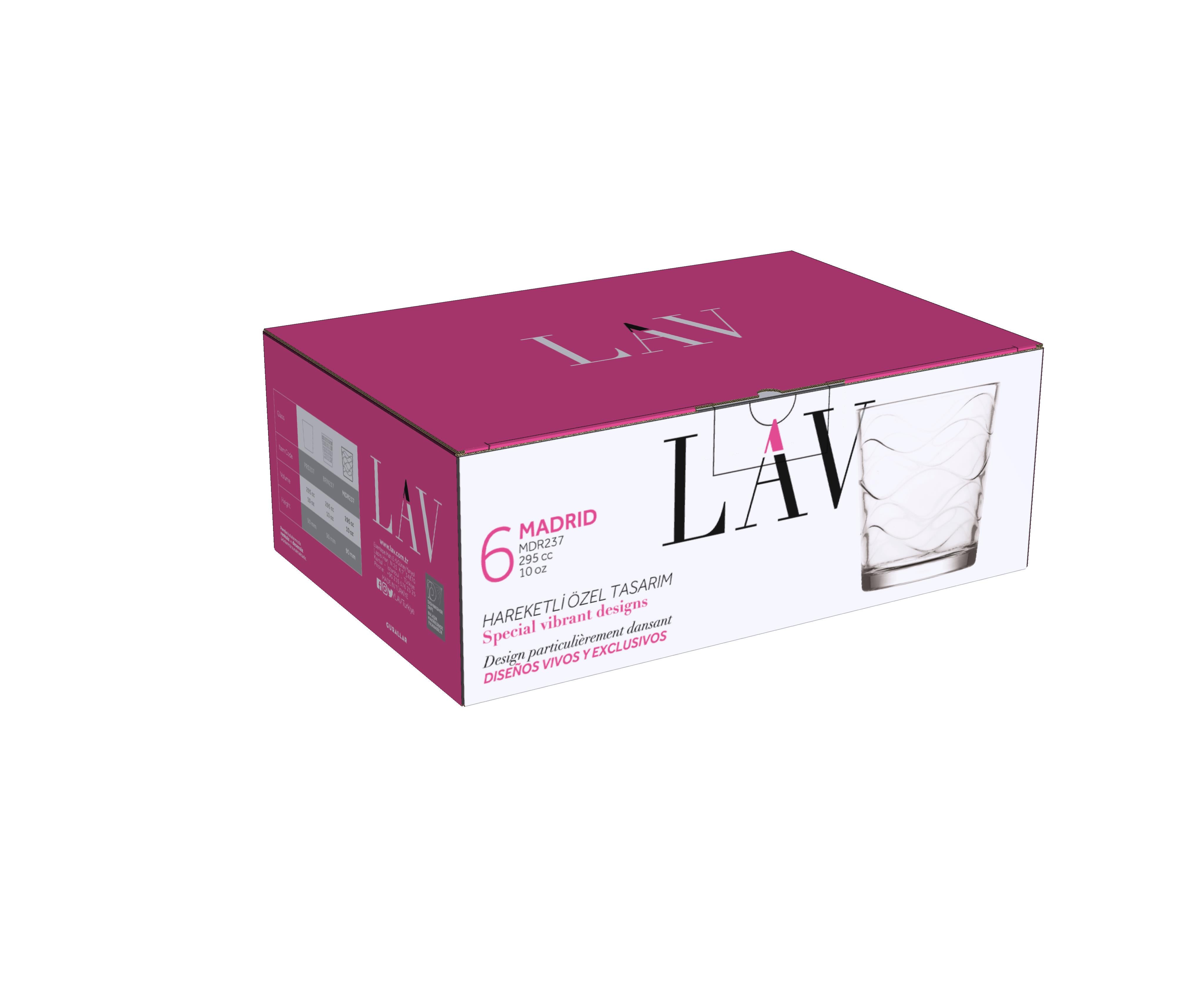 Madrid Cam Meşrubat Bardağı