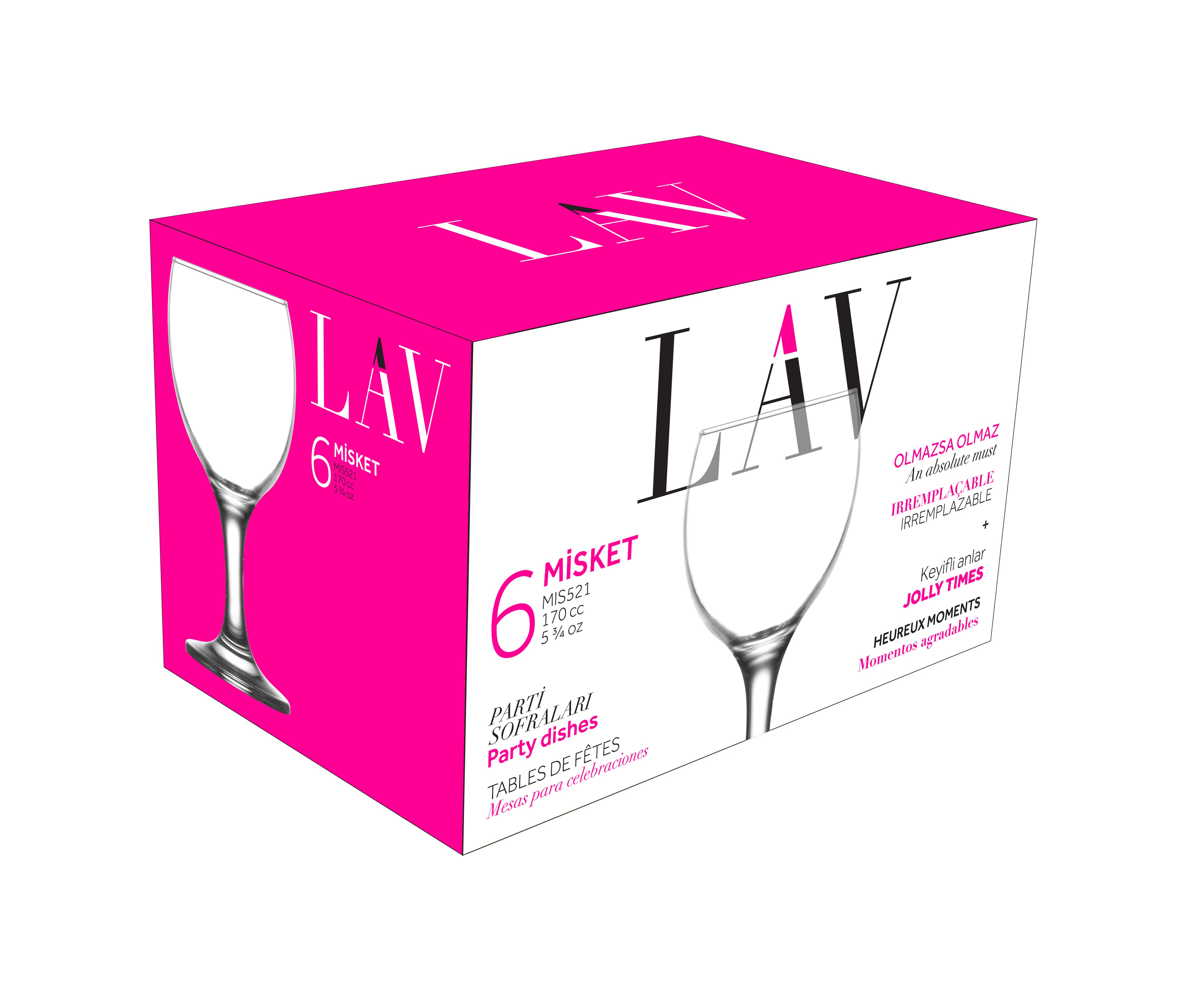 Misket Cam Beyaz Şarap Kadehi