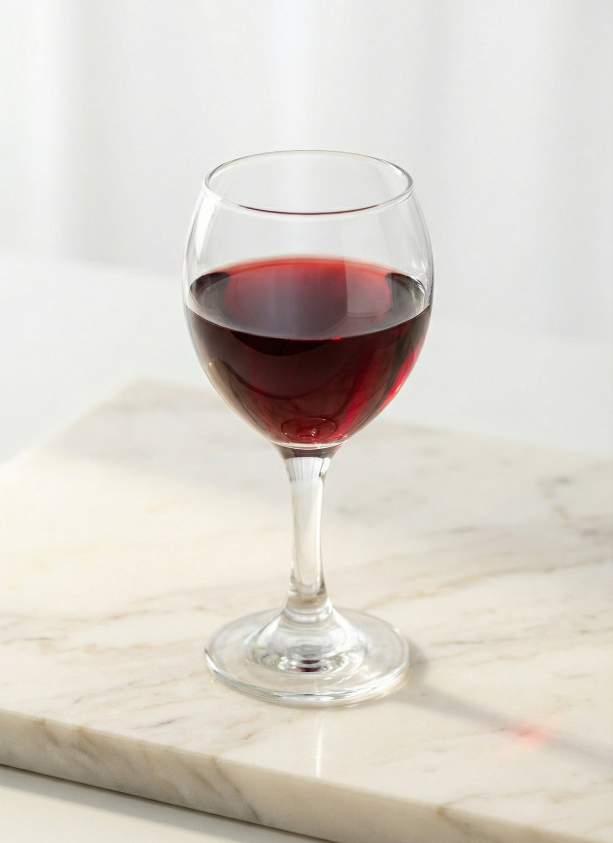 Misket Cam Kırmızı Şarap Kadehi