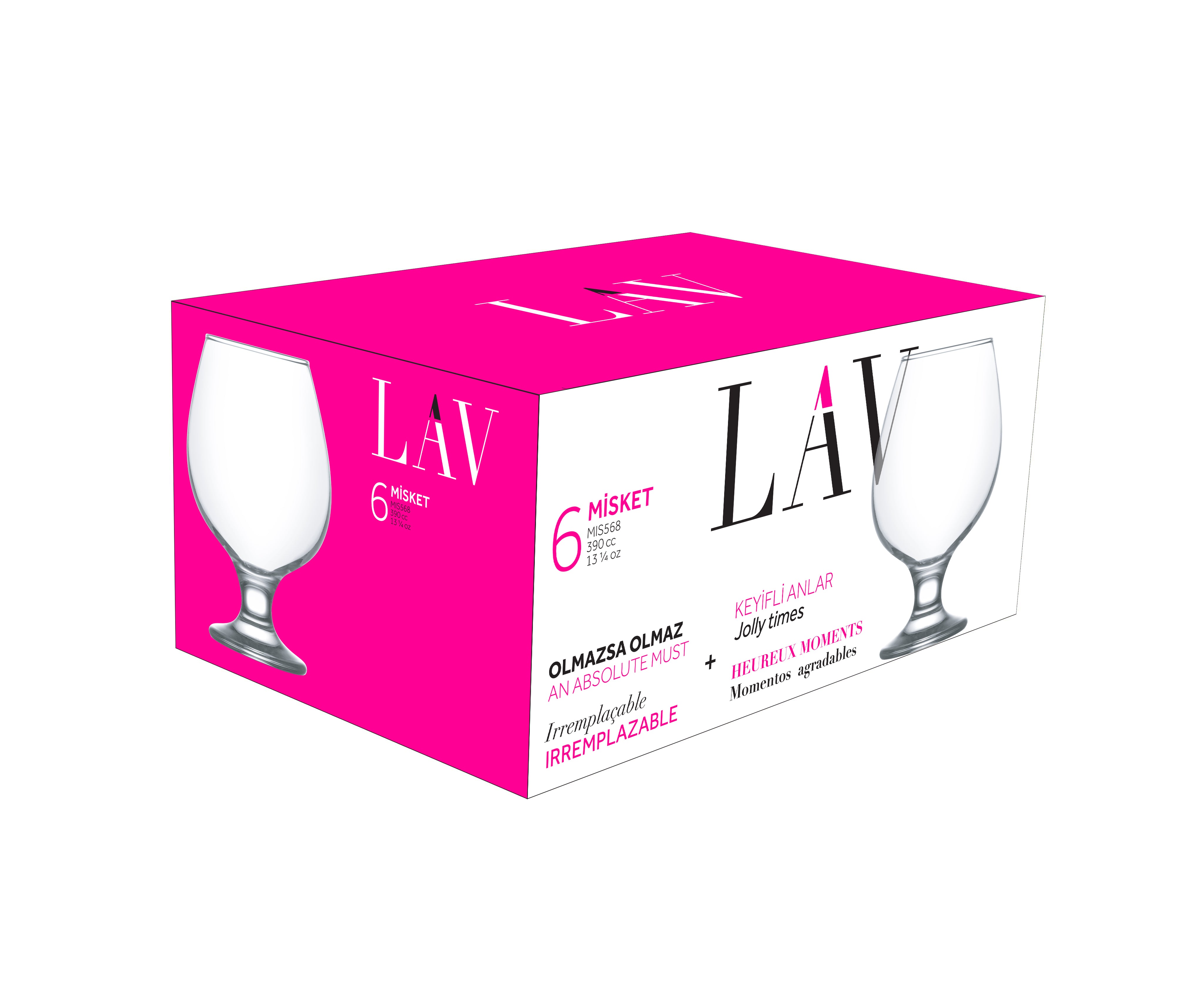 Misket Cam Konyak Bardağı