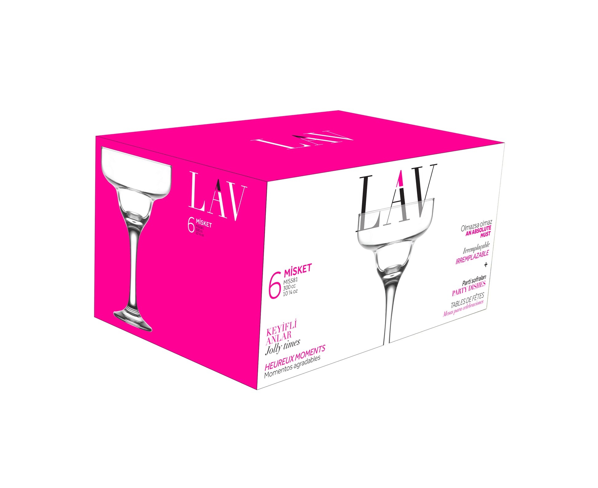 Misket Cam Kokteyl Bardağı