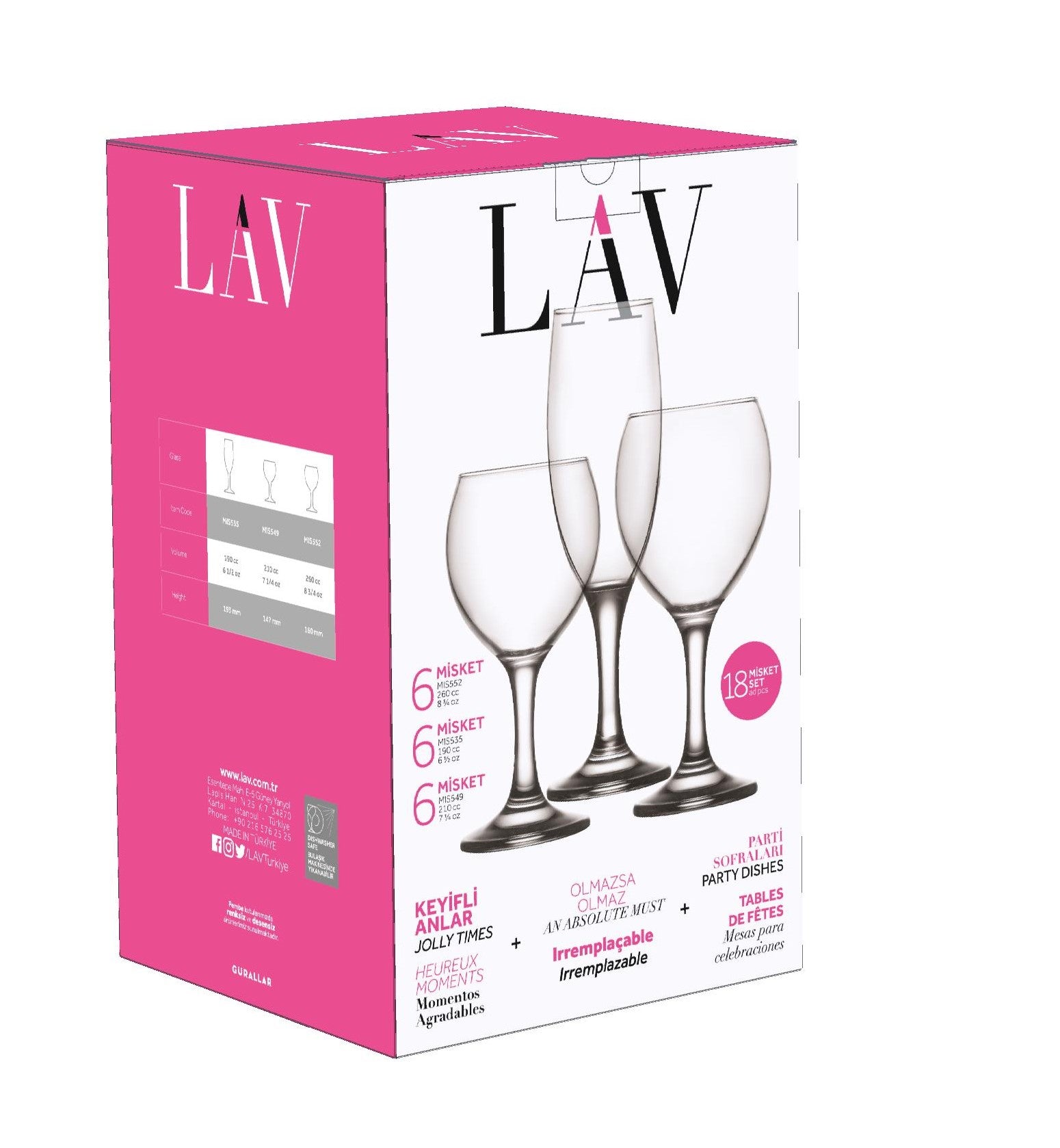 Misket Cam Kadeh Seti