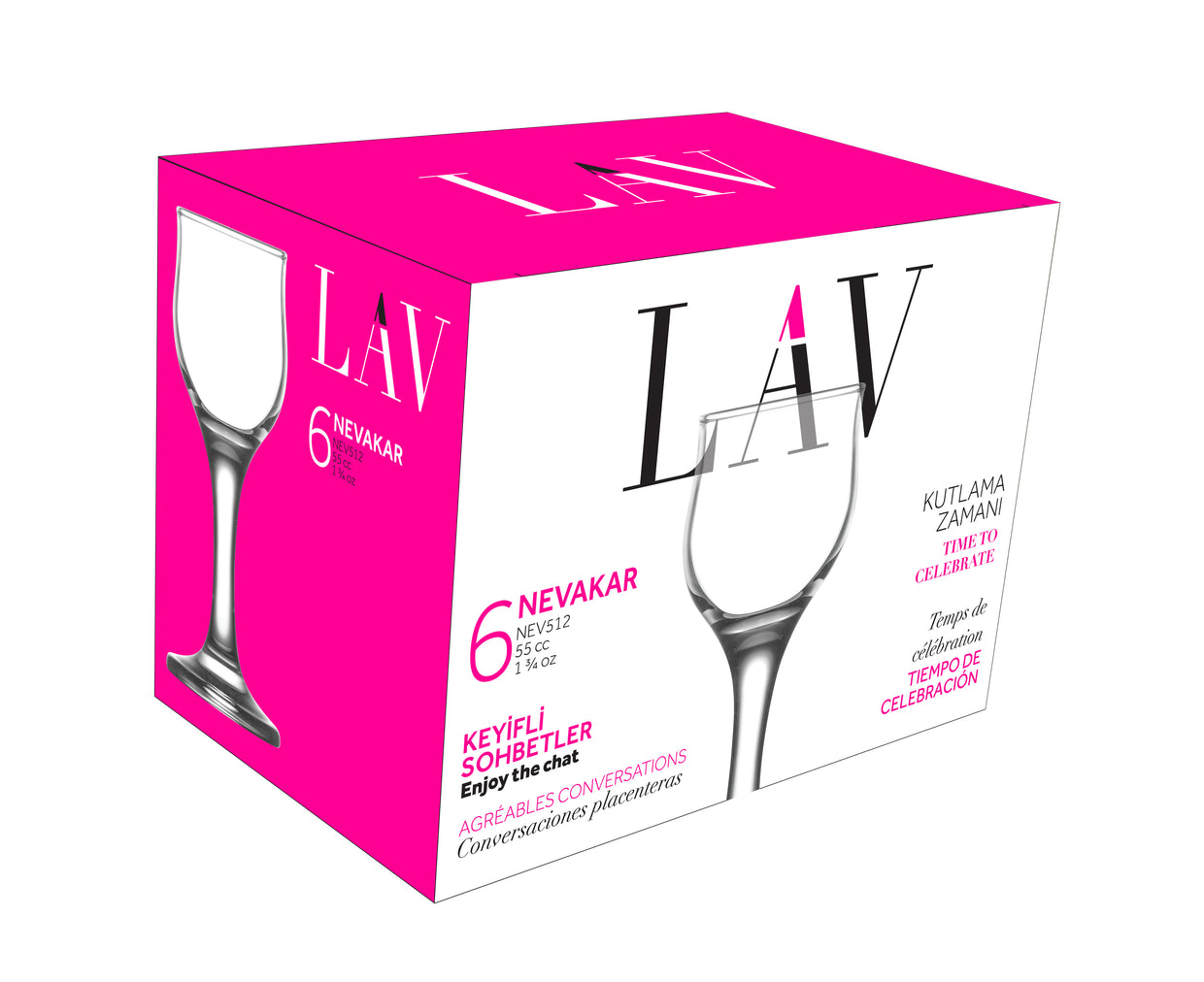 Nevakar Cam Likör Kadehi