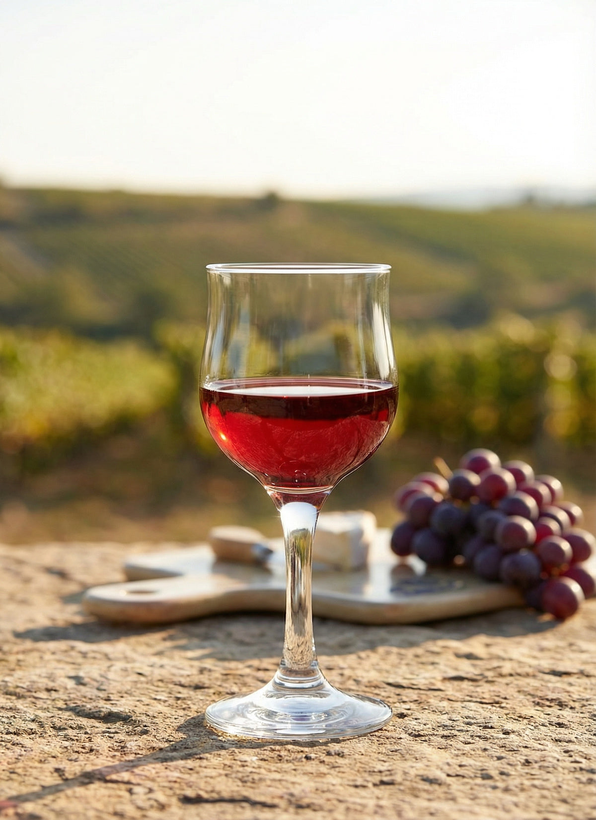 Nevakar Cam Beyaz Şarap Kadehi