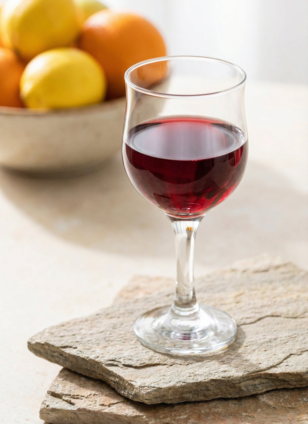 Nevakar Cam Kırmızı Şarap Kadehi