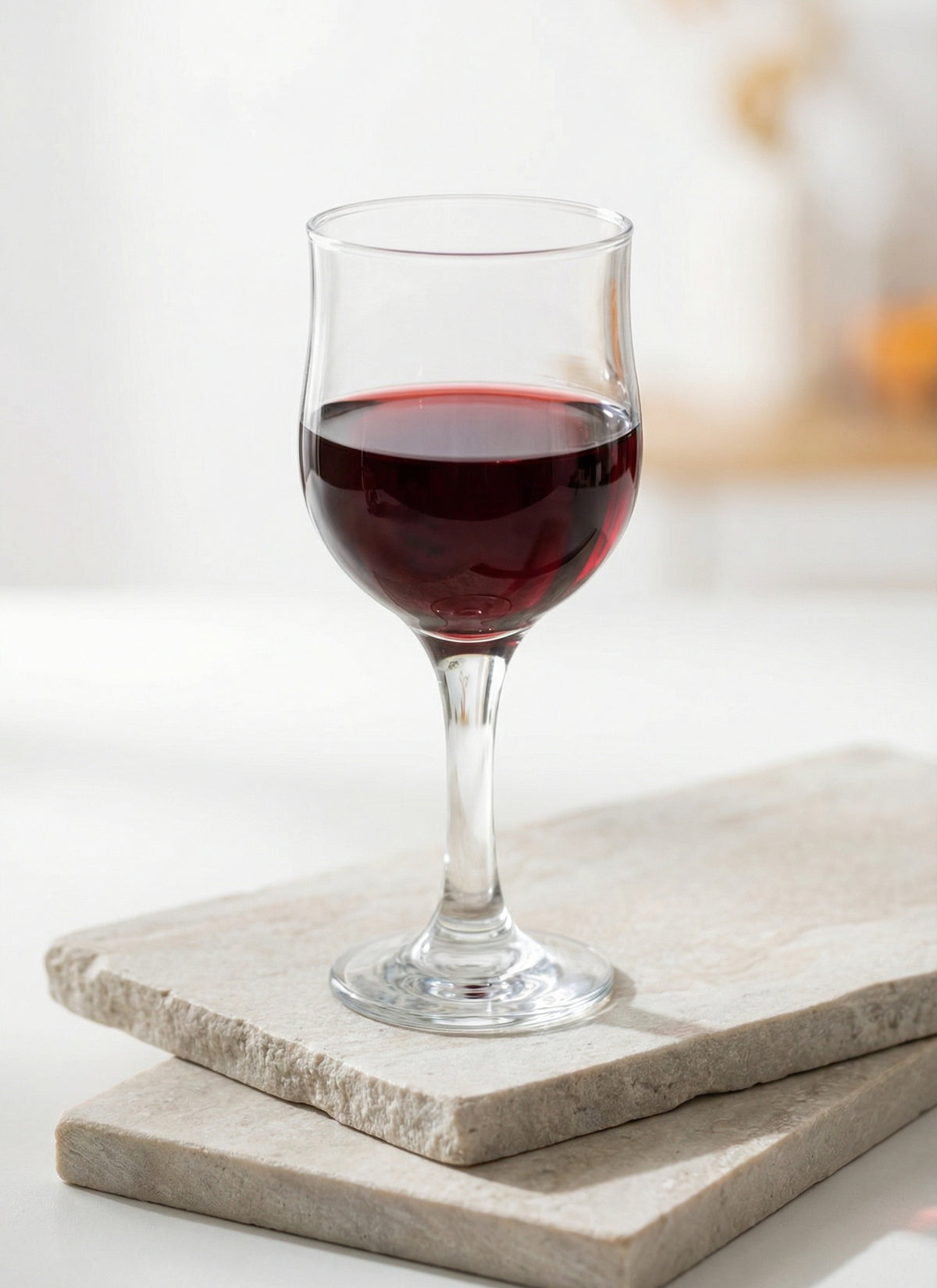 Nevakar Cam Kırmızı Şarap Kadehi