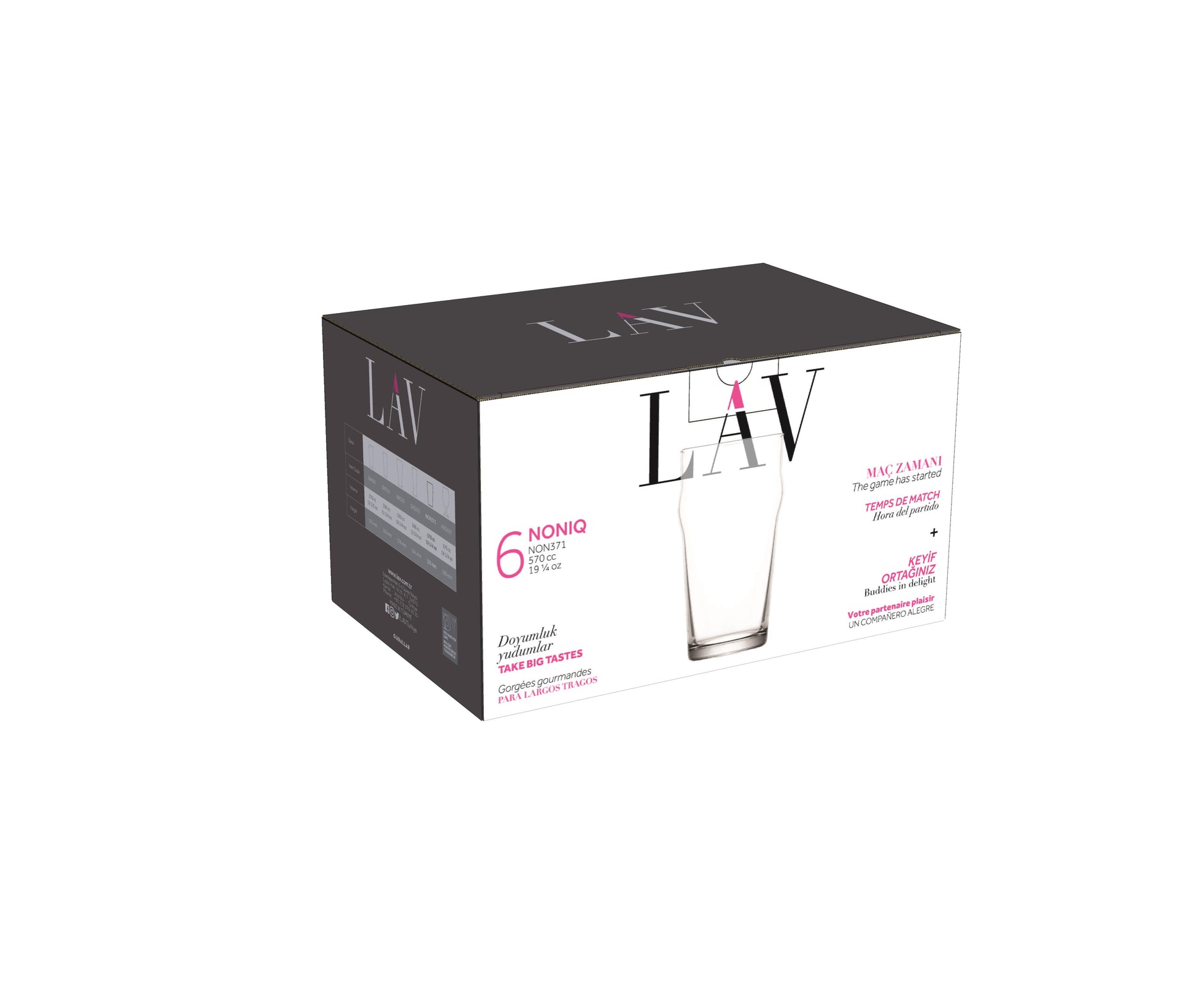 Noniq Cam Bira Bardağı