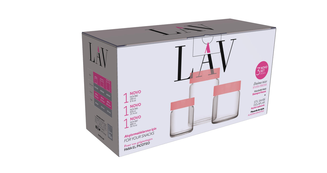 Novo Cam Saklama Kabı Seti