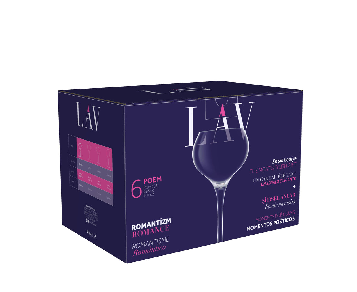 Poem Cam Beyaz Şarap Kadehi