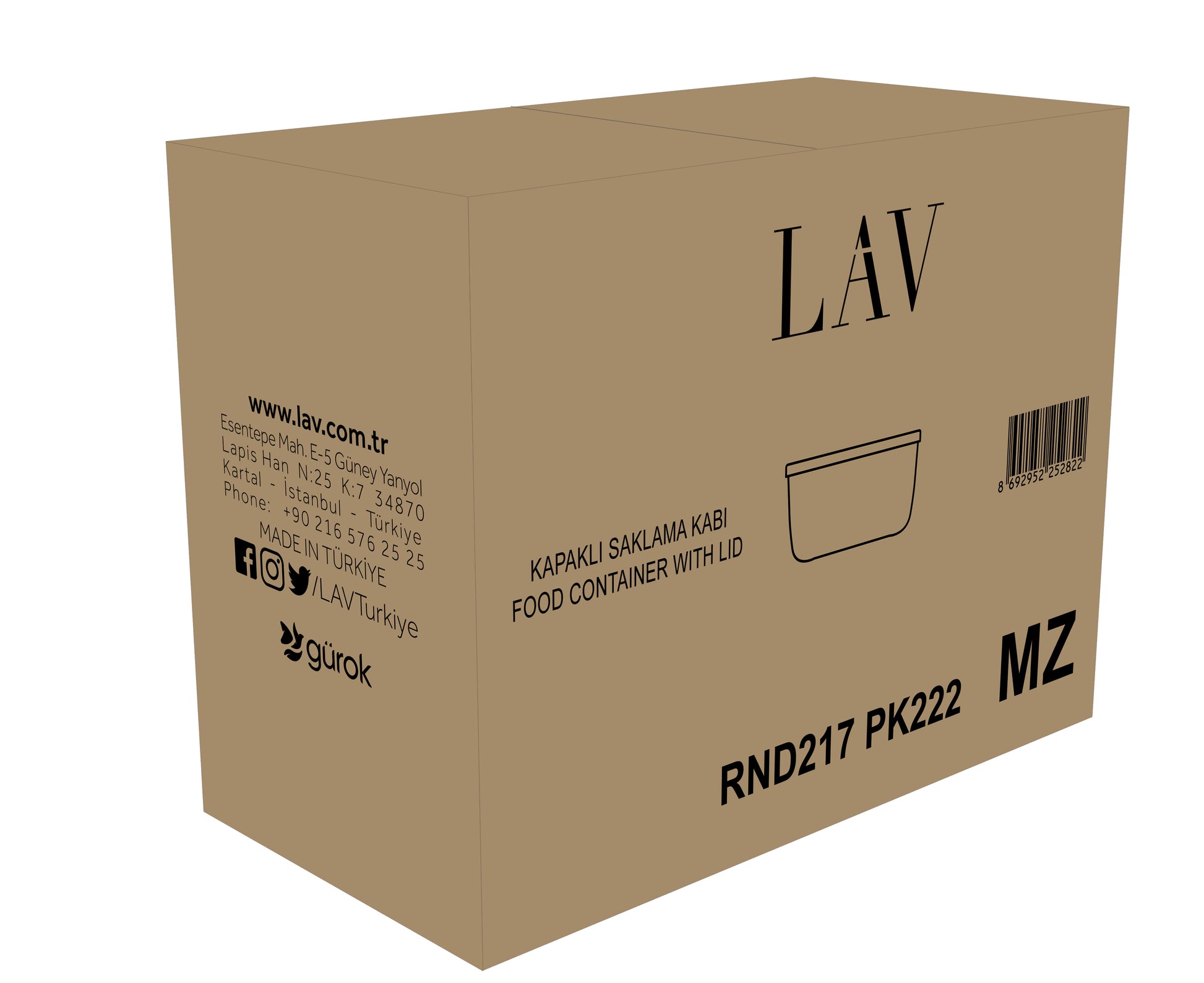 Round Cam Saklama Kabı