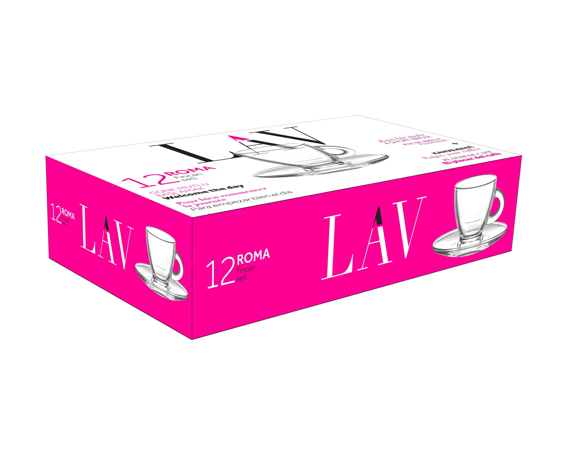 Roma Cam Espresso Fincan Seti