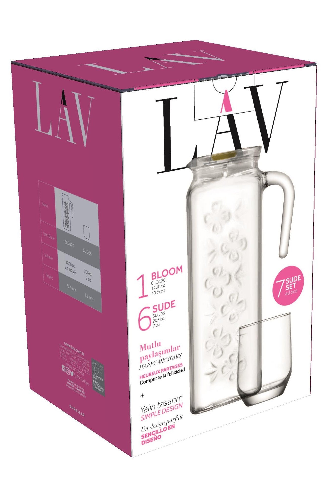 Sude Cam Sürahi Takımı