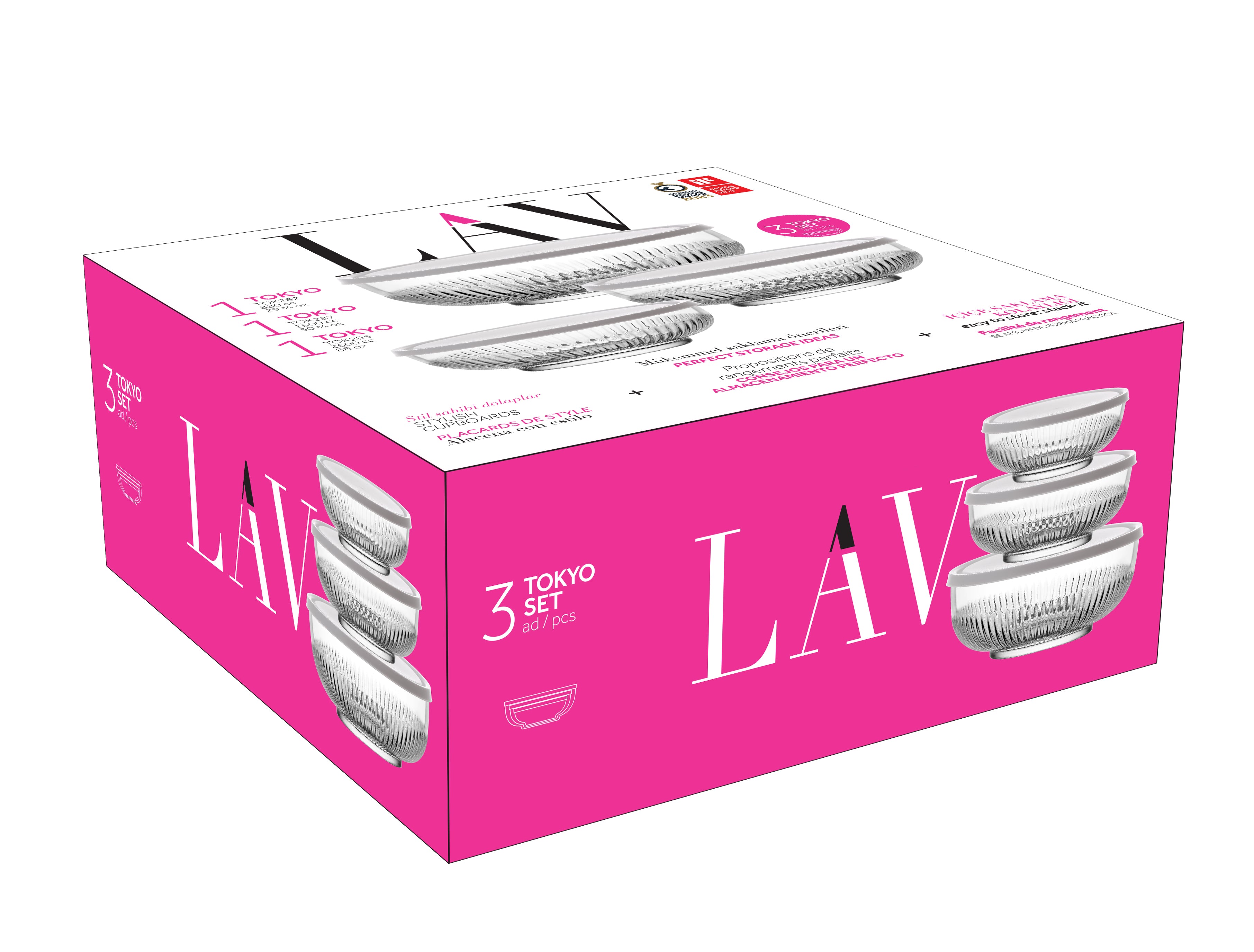 Tokyo Cam Saklama Kabı Seti