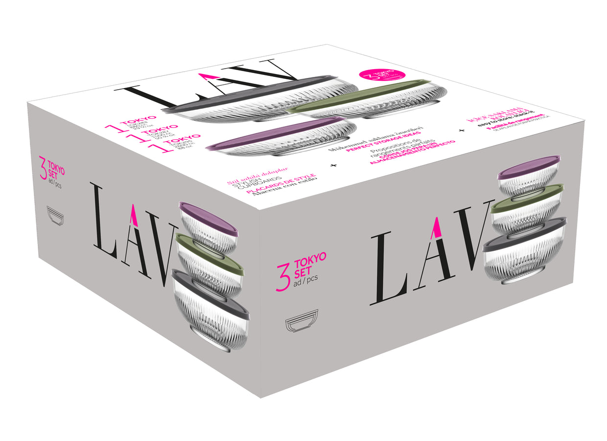 Tokyo Cam Saklama Kabı Seti